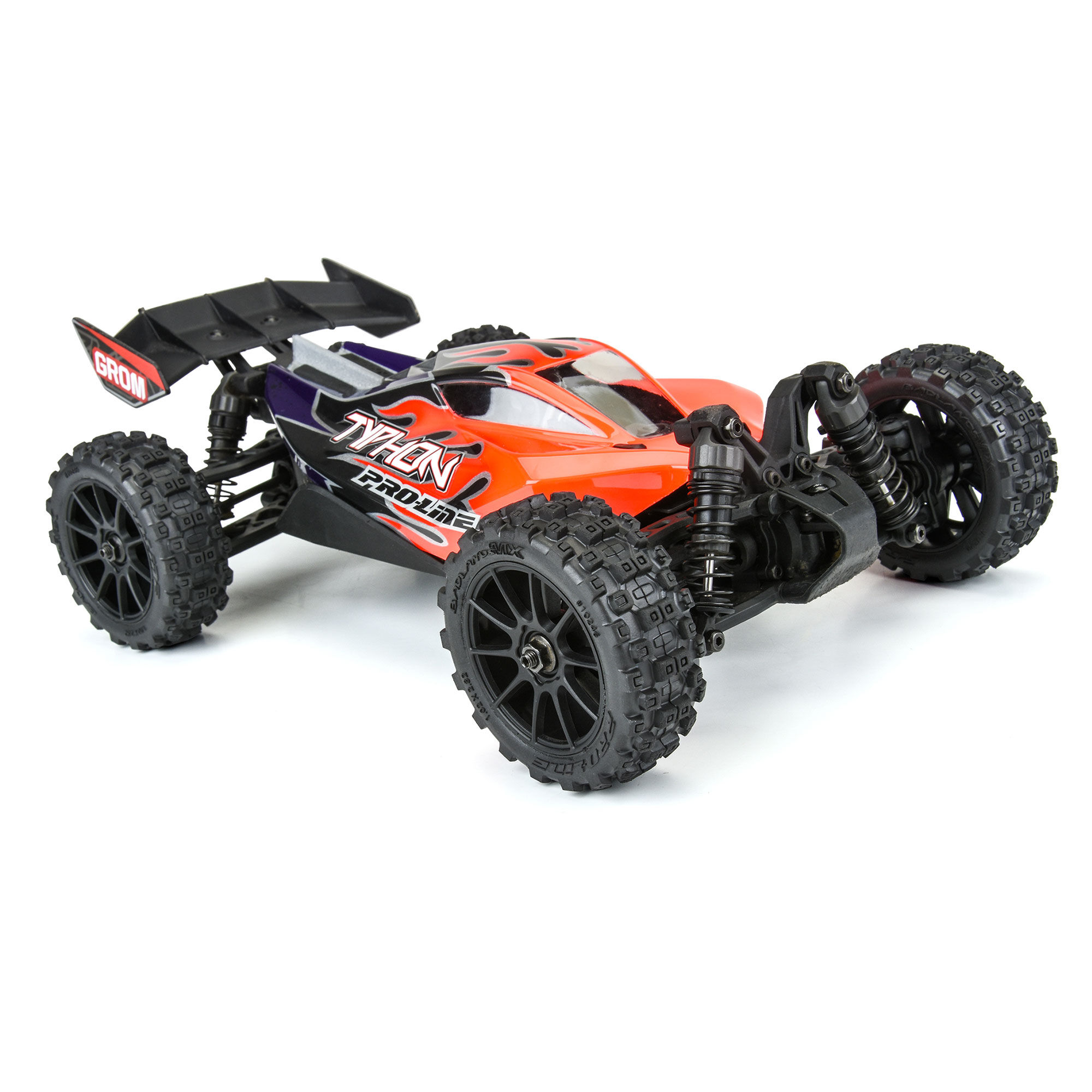 Badlands MX 1.9" Buggy Tires MTD Mach-10 Black Wheels: Typho-4