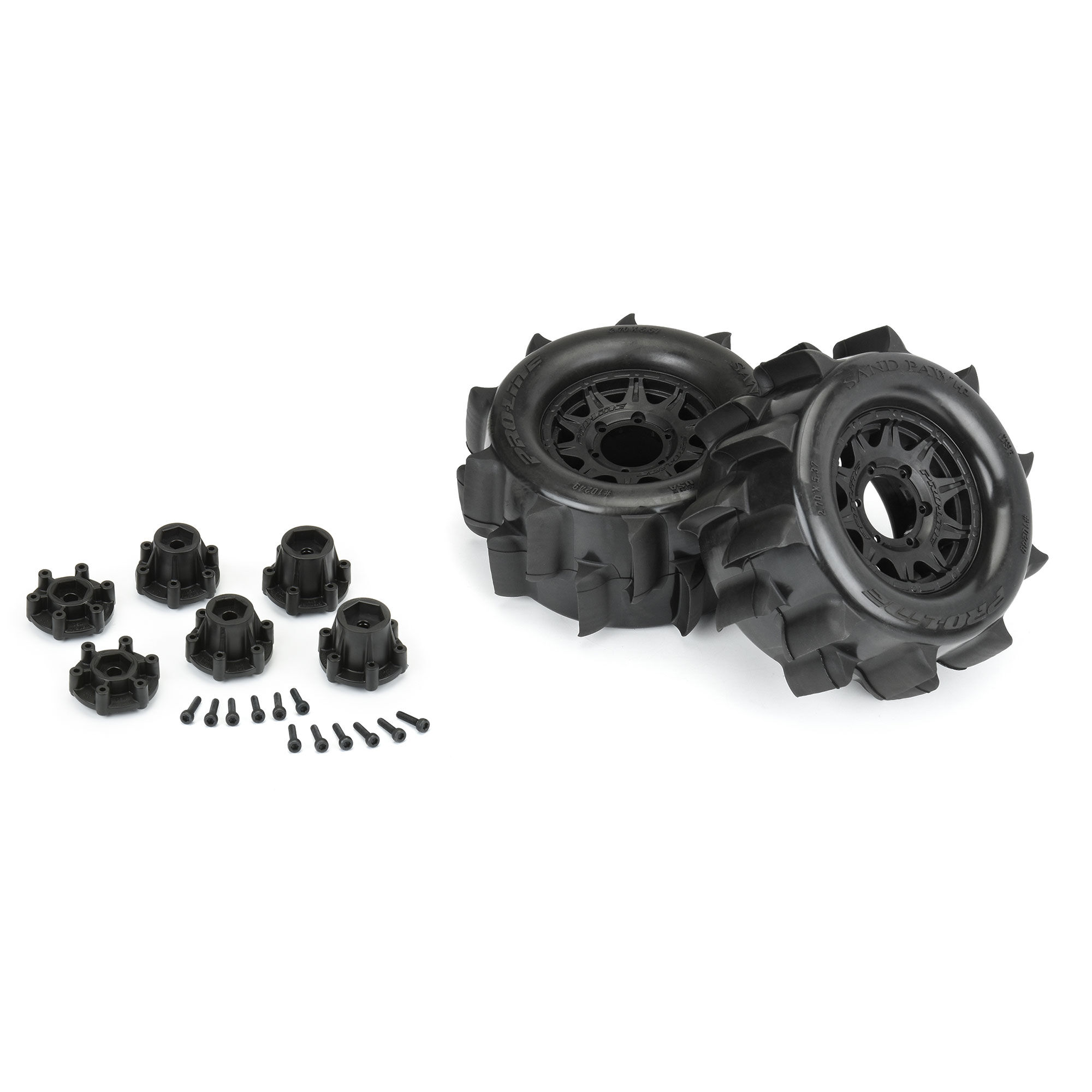 1/10 Sand Paw HP BELTED F/R 2.8" MT Tires MTD 12/14mm Black-3