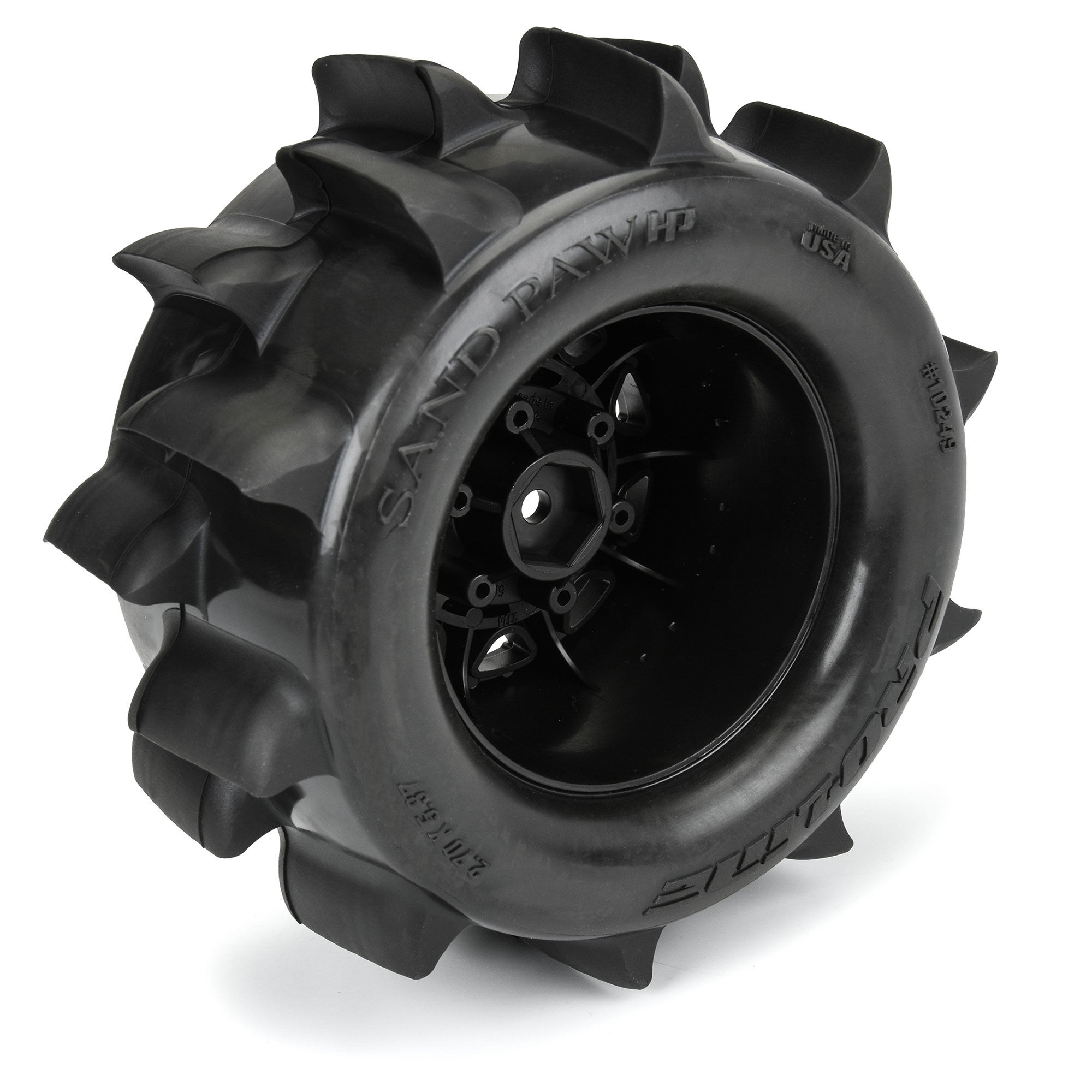 1/10 Sand Paw HP BELTED F/R 2.8" MT Tires MTD 12/14mm Black-5