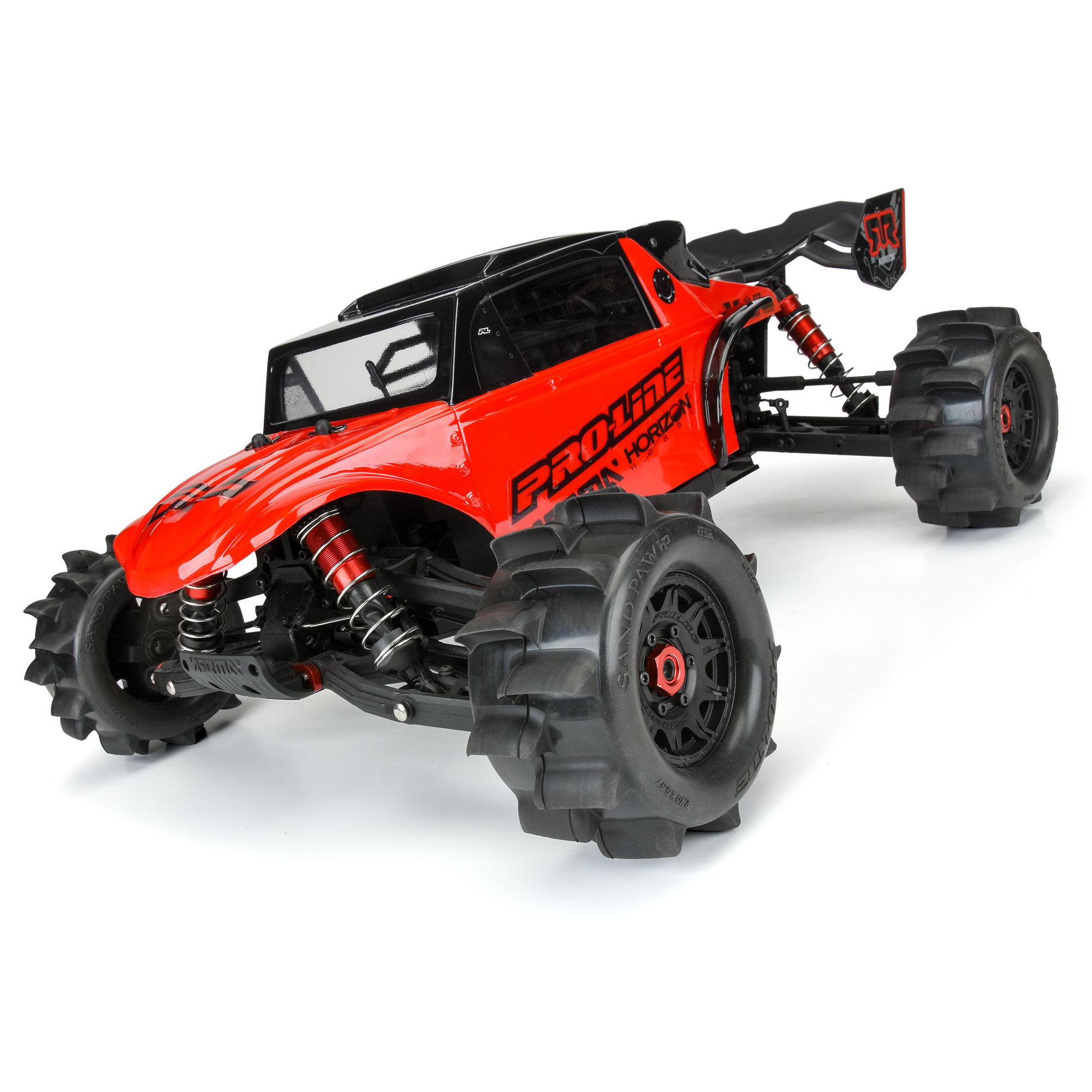 1/10 Sand Paw HP BELTED F/R 2.8" MT Tires MTD 12/14mm Black-6