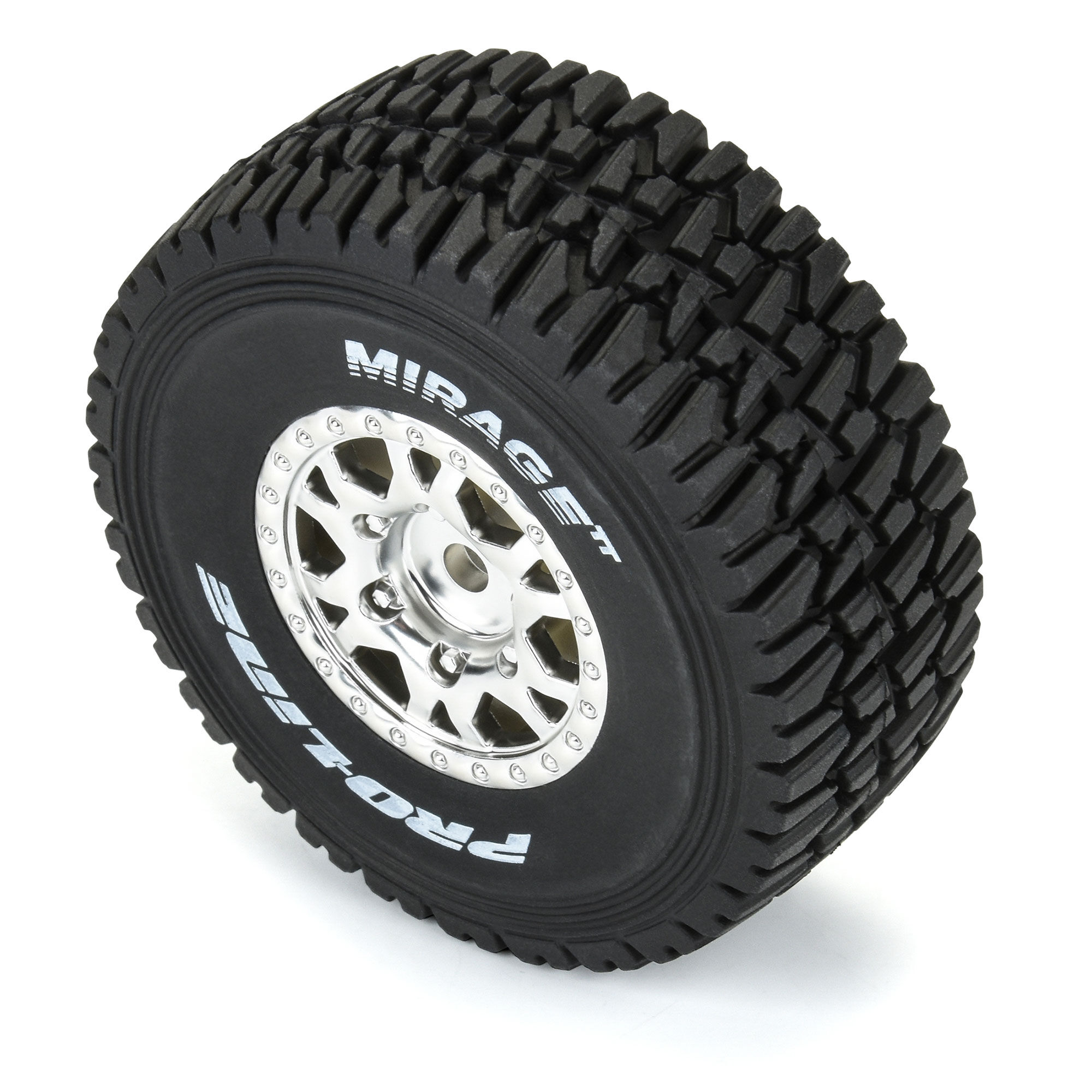 1/16 Mirage TT F/R Tires MTD 12mm Silver Impulse (4): Mojave-4