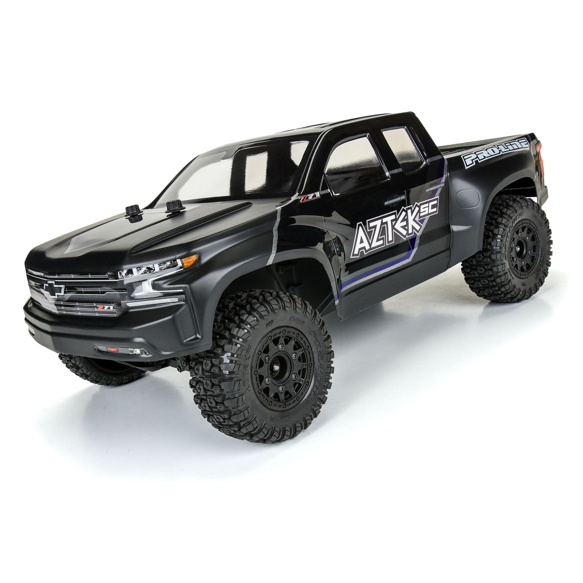 1/10 Aztek M2 F/R 2.2"/3.0" SC MTD 12mm & 14mm Black Raid Wh-5