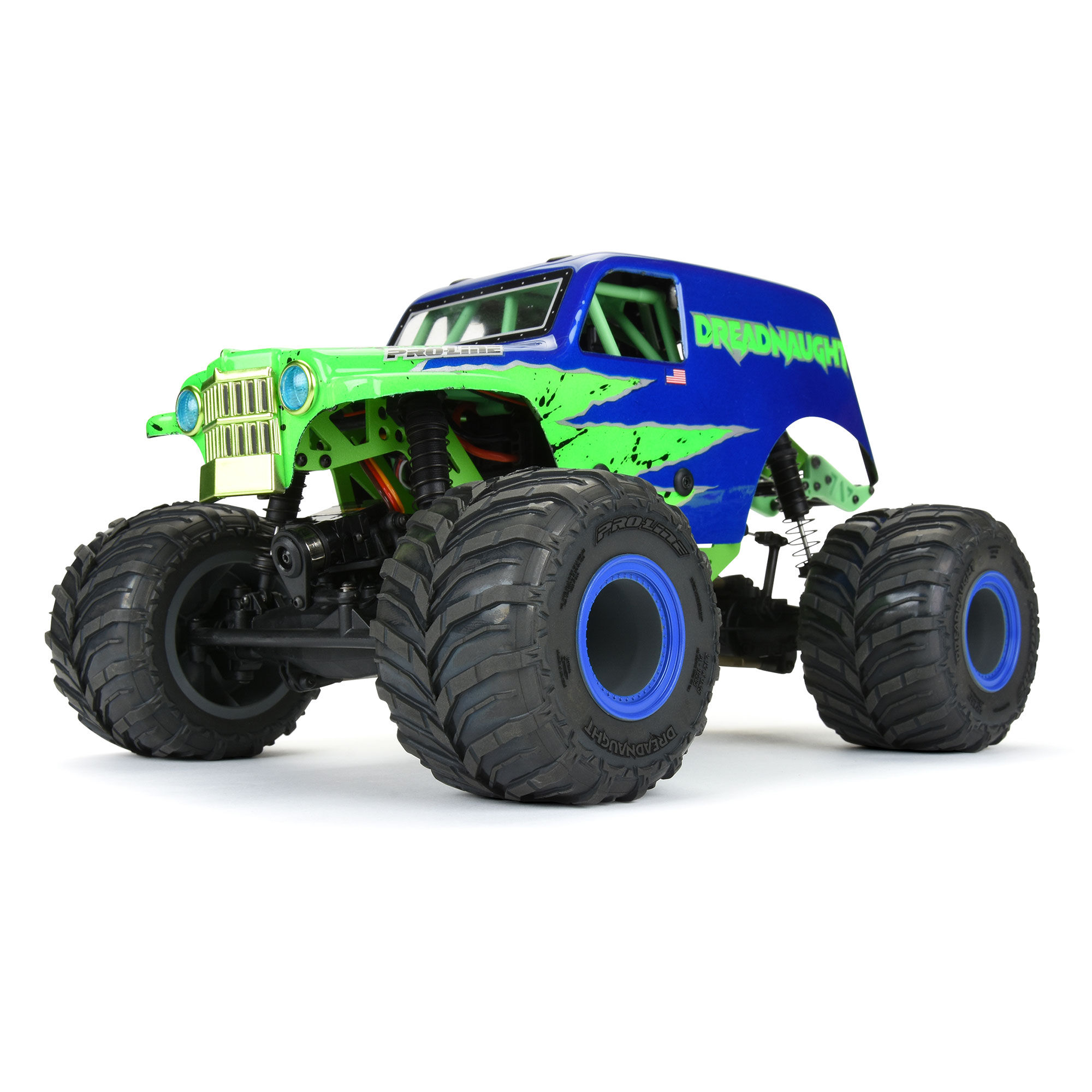 1/18 Dreadnaught 1.25"/1.75" F/R MT Tires (2): Mini LMT-4