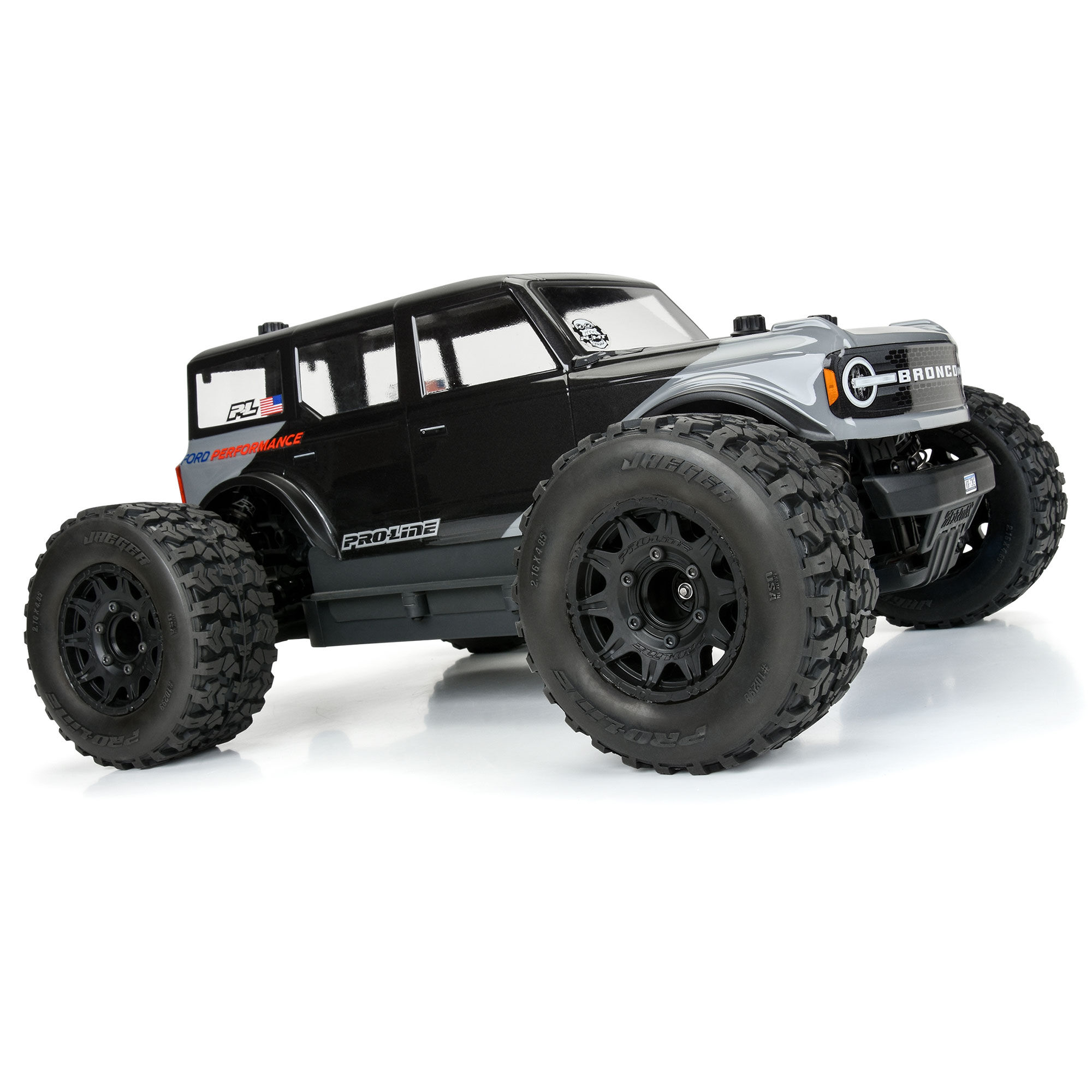 1/10 Jaeger HP BELTED F/R 2.8" MT Tires MTD 12mm/14mm Black-6