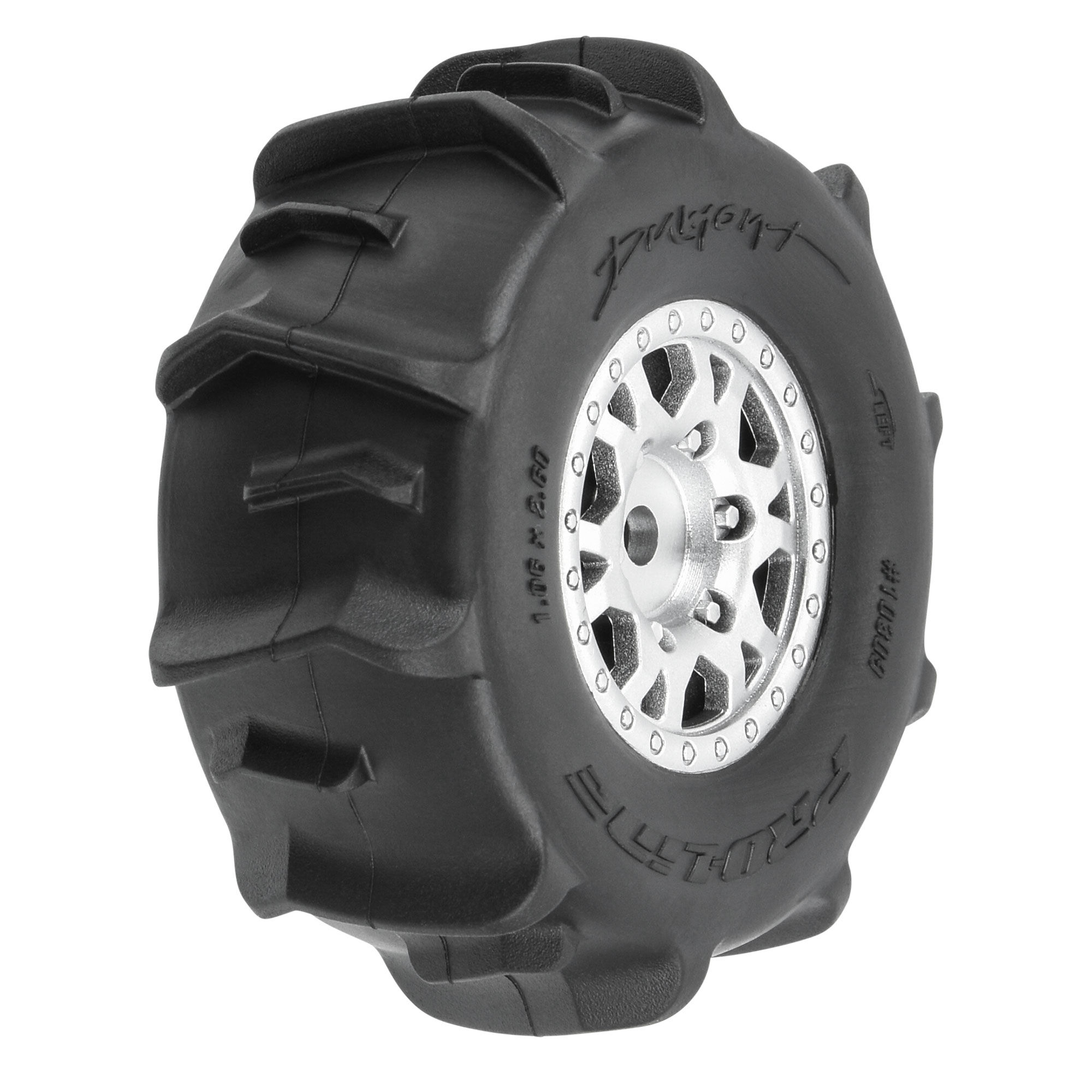 1/16 Dumont F/R Tires MTD 12mm Black Impulse (4): Mojave GRO