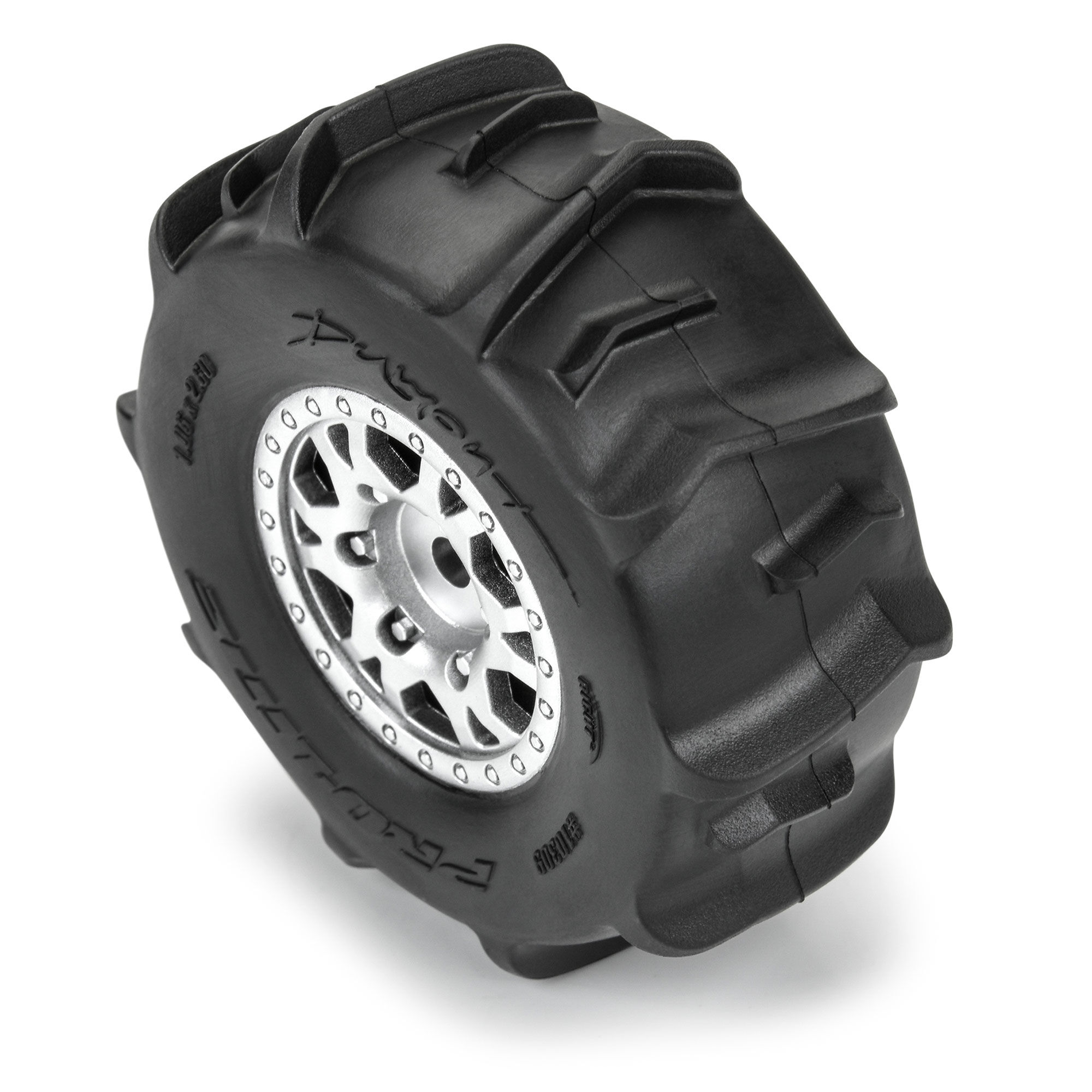 1/16 Dumont F/R Tires MTD 12mm Black Impulse (4): Mojave GRO-5
