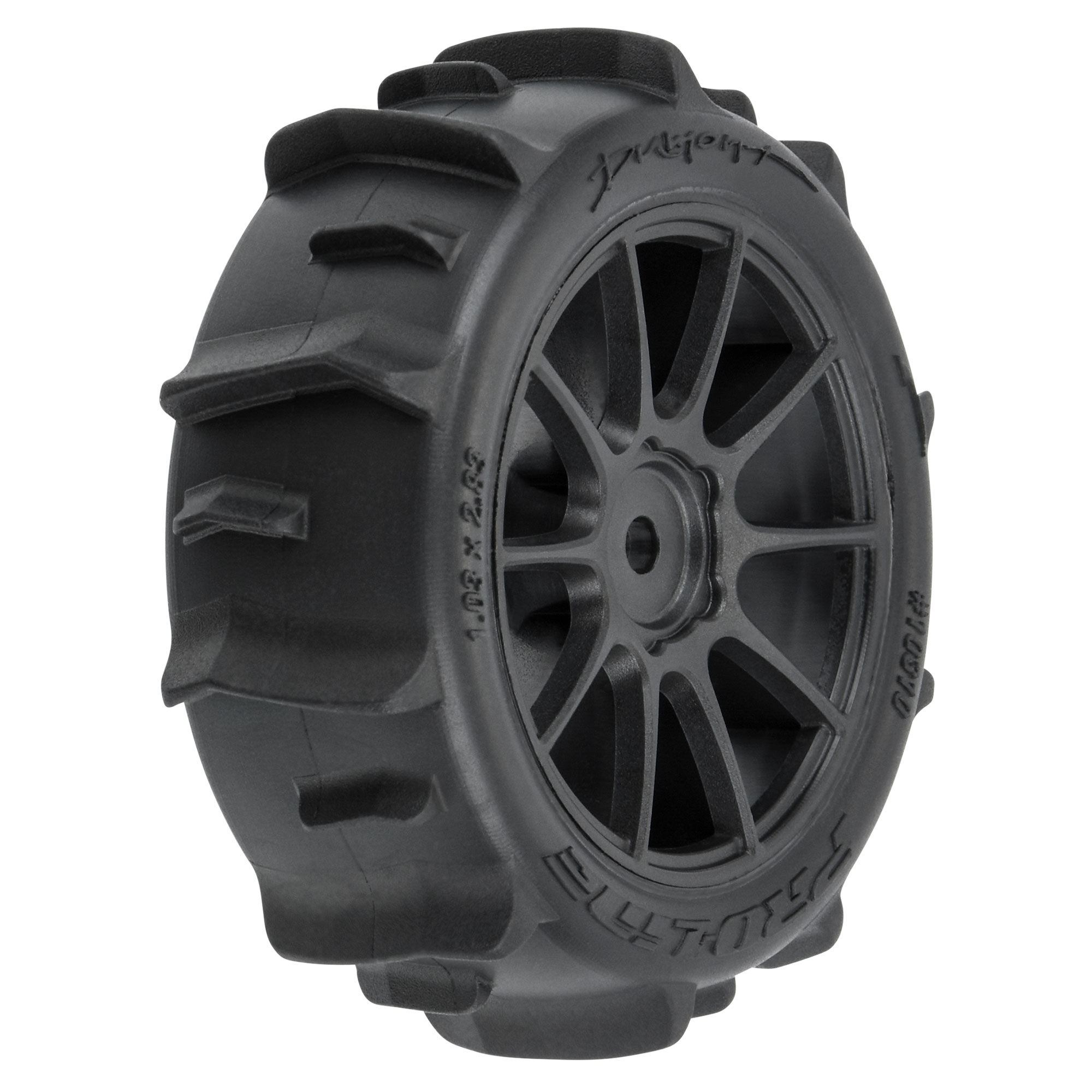 1/14 Dumont F/R Tires MTD 12mm Black Mach-10 (4): Typhon GRO
