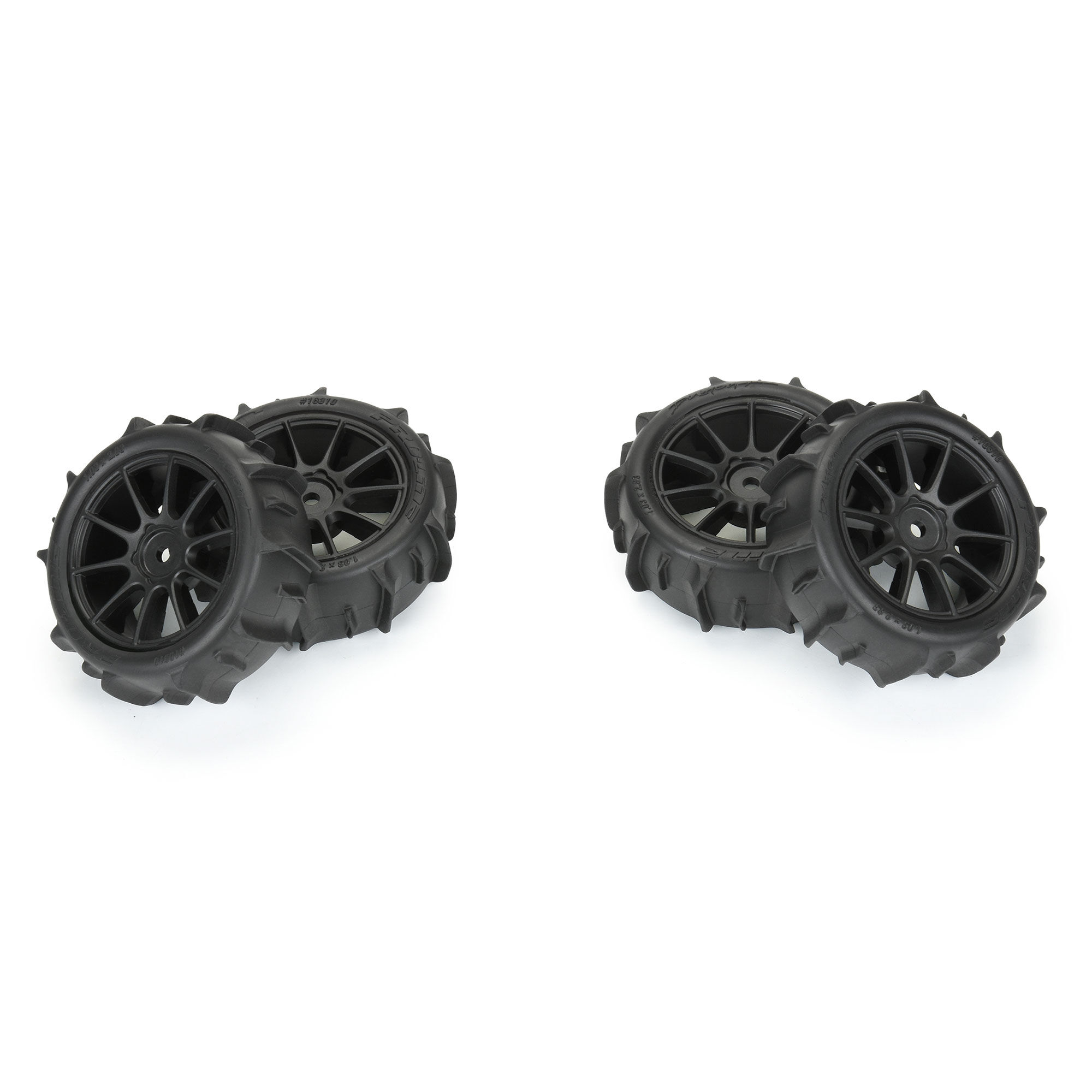 1/14 Dumont F/R Tires MTD 12mm Black Mach-10 (4): Typhon GRO-3