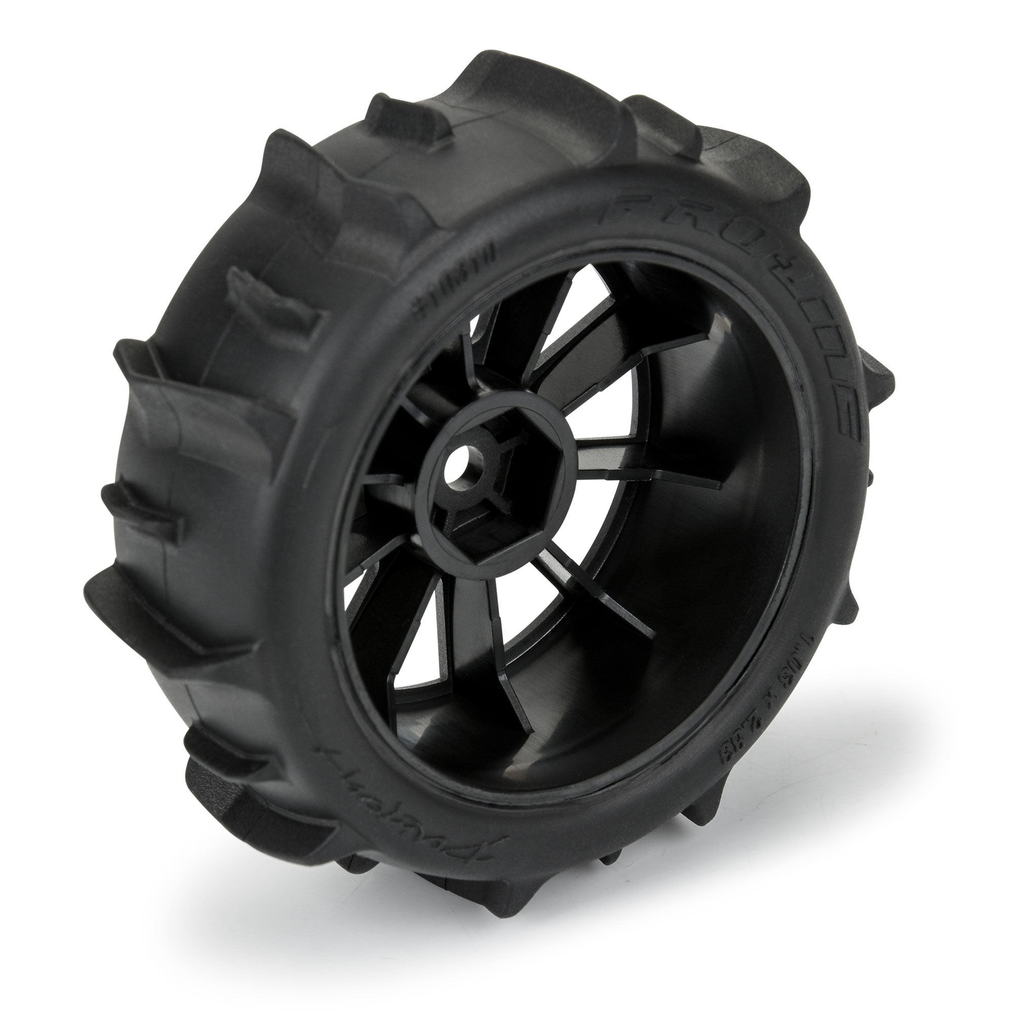 1/14 Dumont F/R Tires MTD 12mm Black Mach-10 (4): Typhon GRO-4