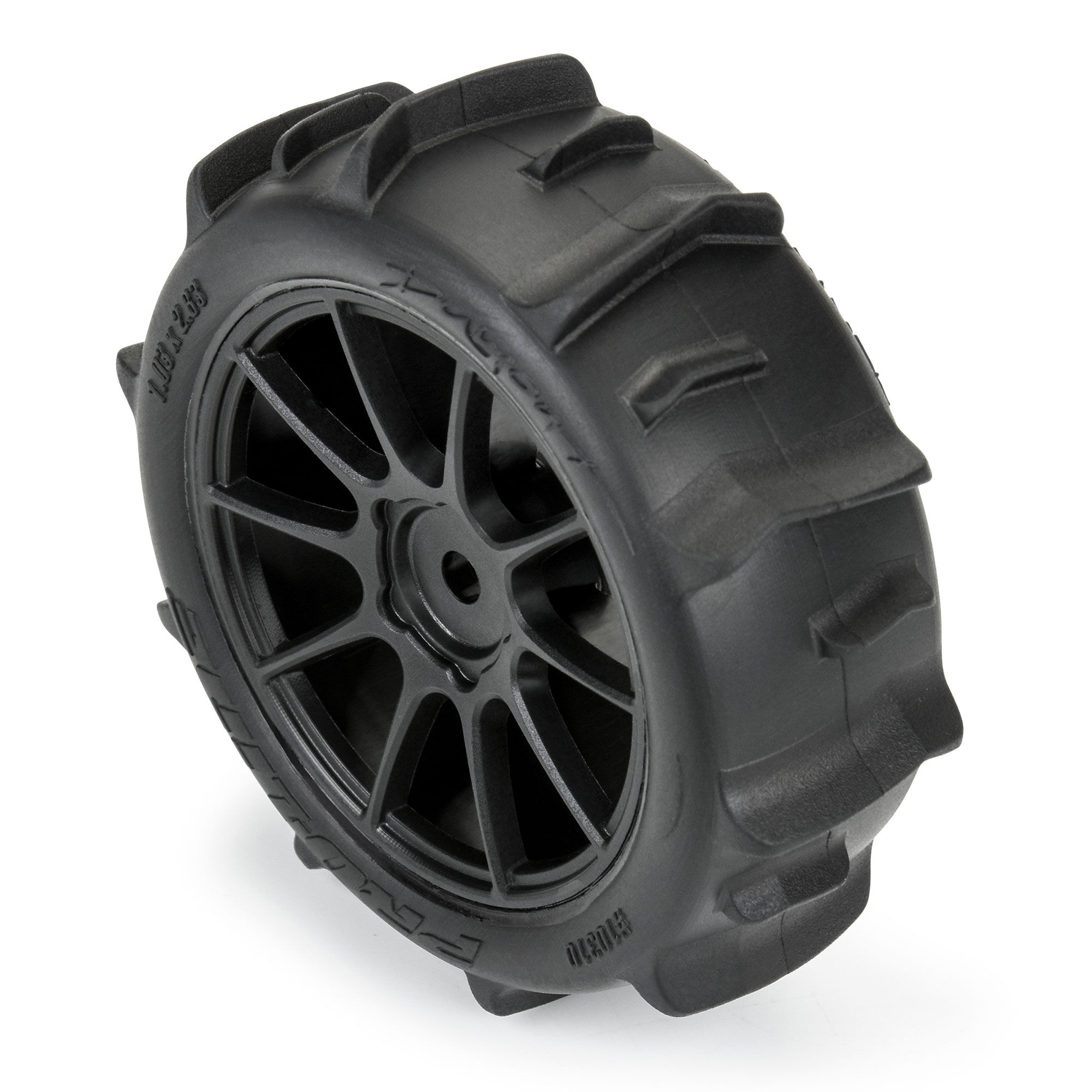 1/14 Dumont F/R Tires MTD 12mm Black Mach-10 (4): Typhon GRO-5