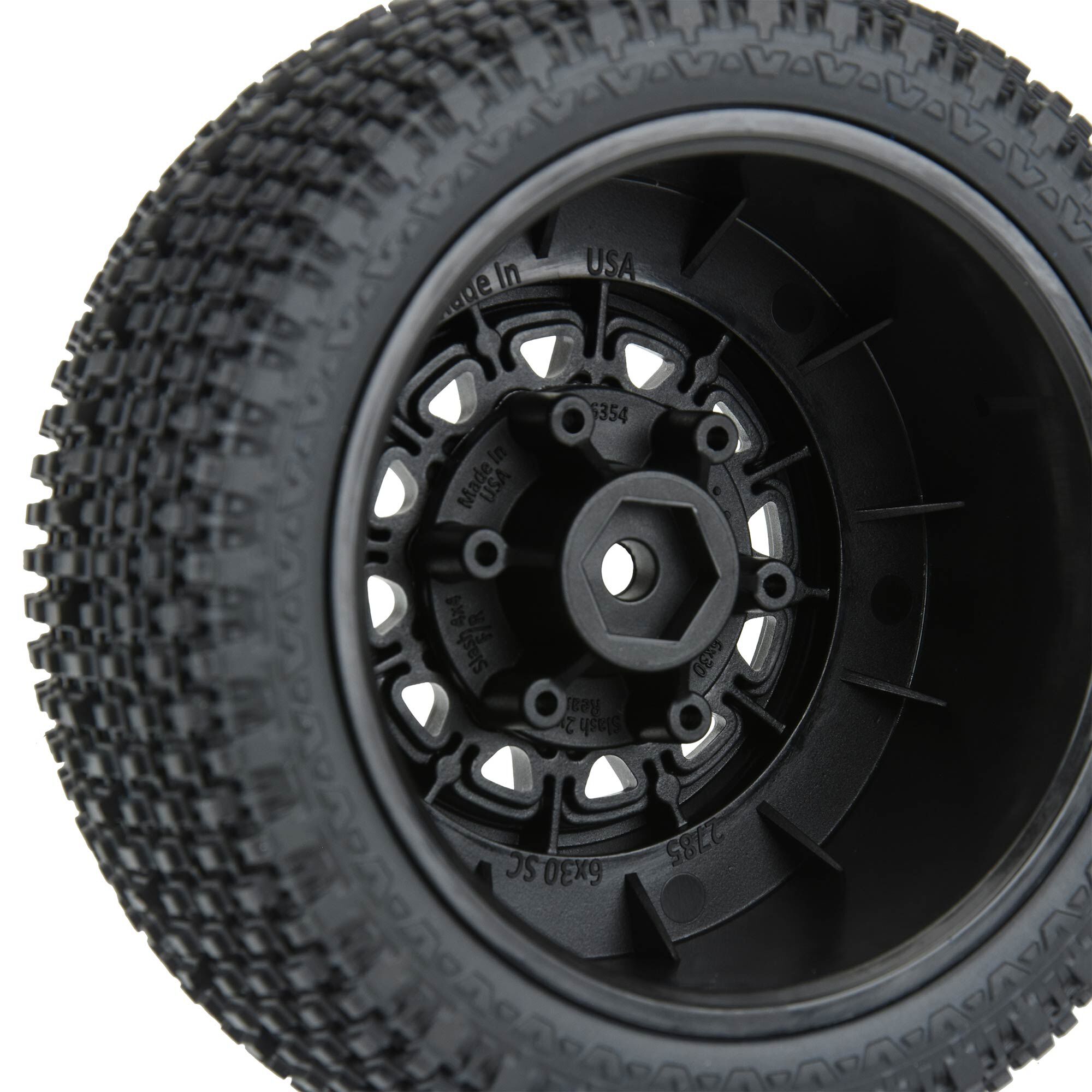 1/10 Gladiator M2 Front/Rear 2.2"/3.0" SC Mounted 12mm Blk R-4