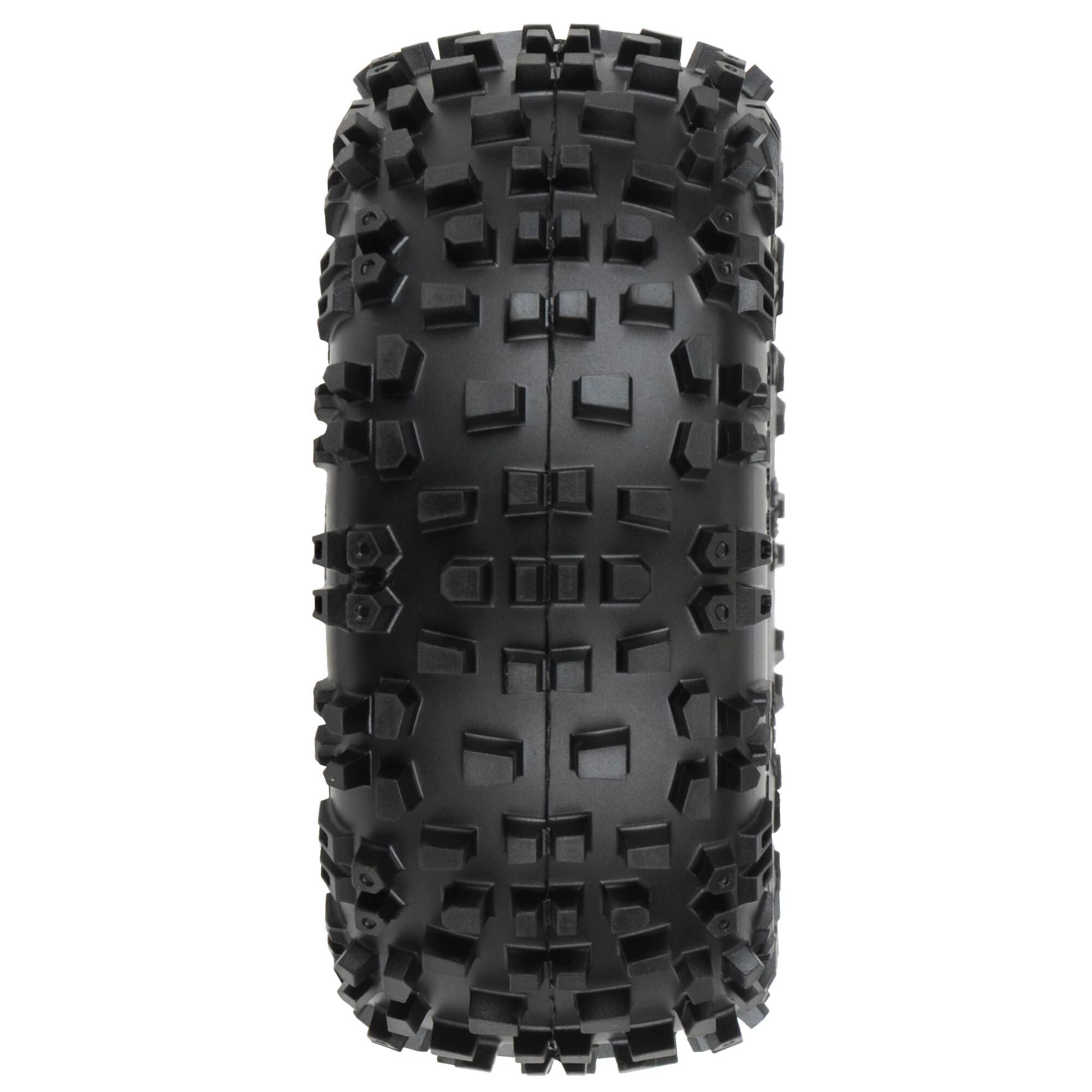1/10 Badlands Front/Rear 2.8" MT Tires Mounted 12mm Blk Raid-2