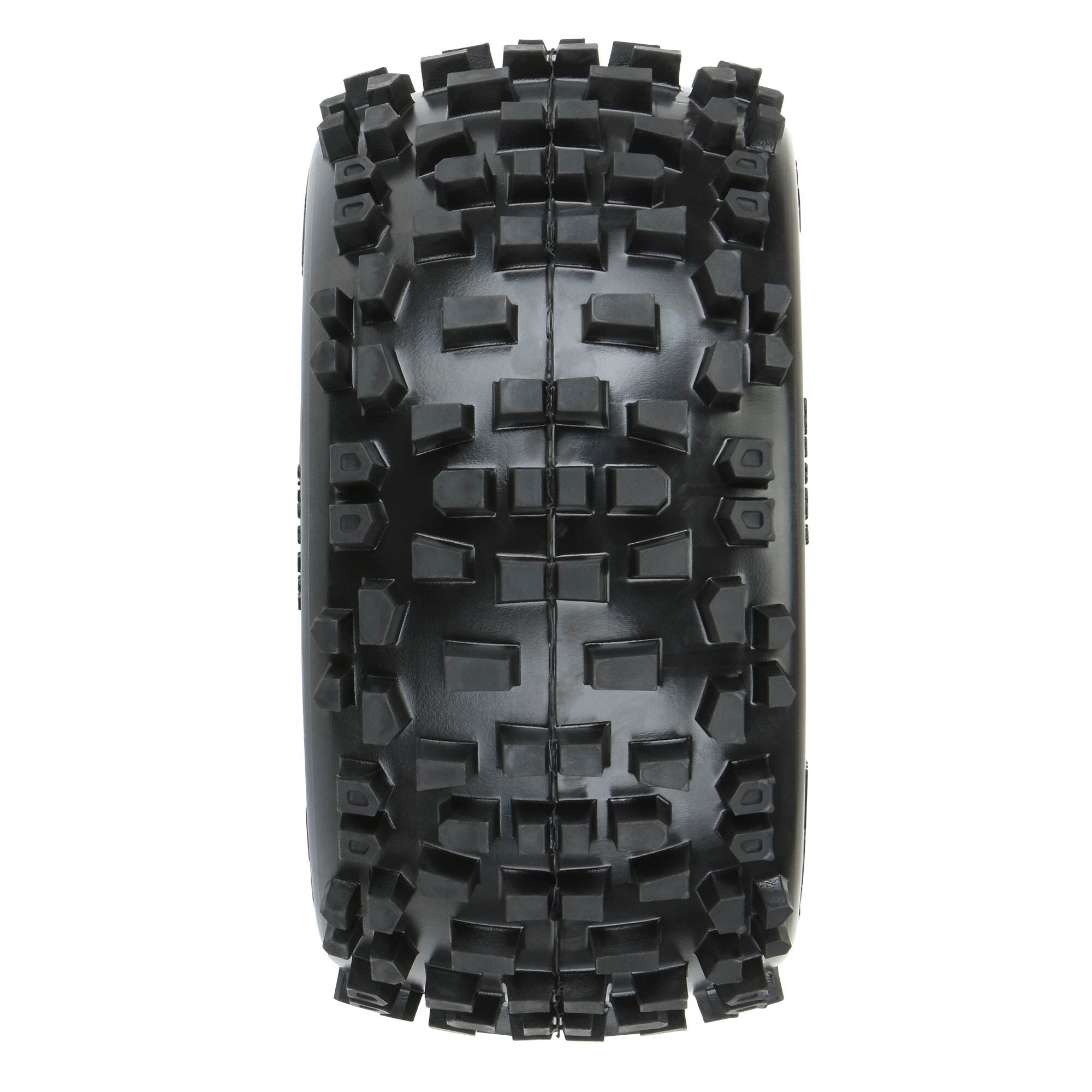 1/8 Badlands F/R 3.8" MT Tires Mounted 17mm Blk Raid (2)-4