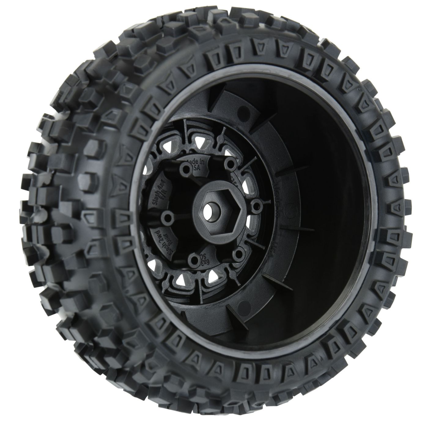 1/10 Badlands Front/Rear 2.2"/3.0" SC Mounted 12mm Black Rai-2