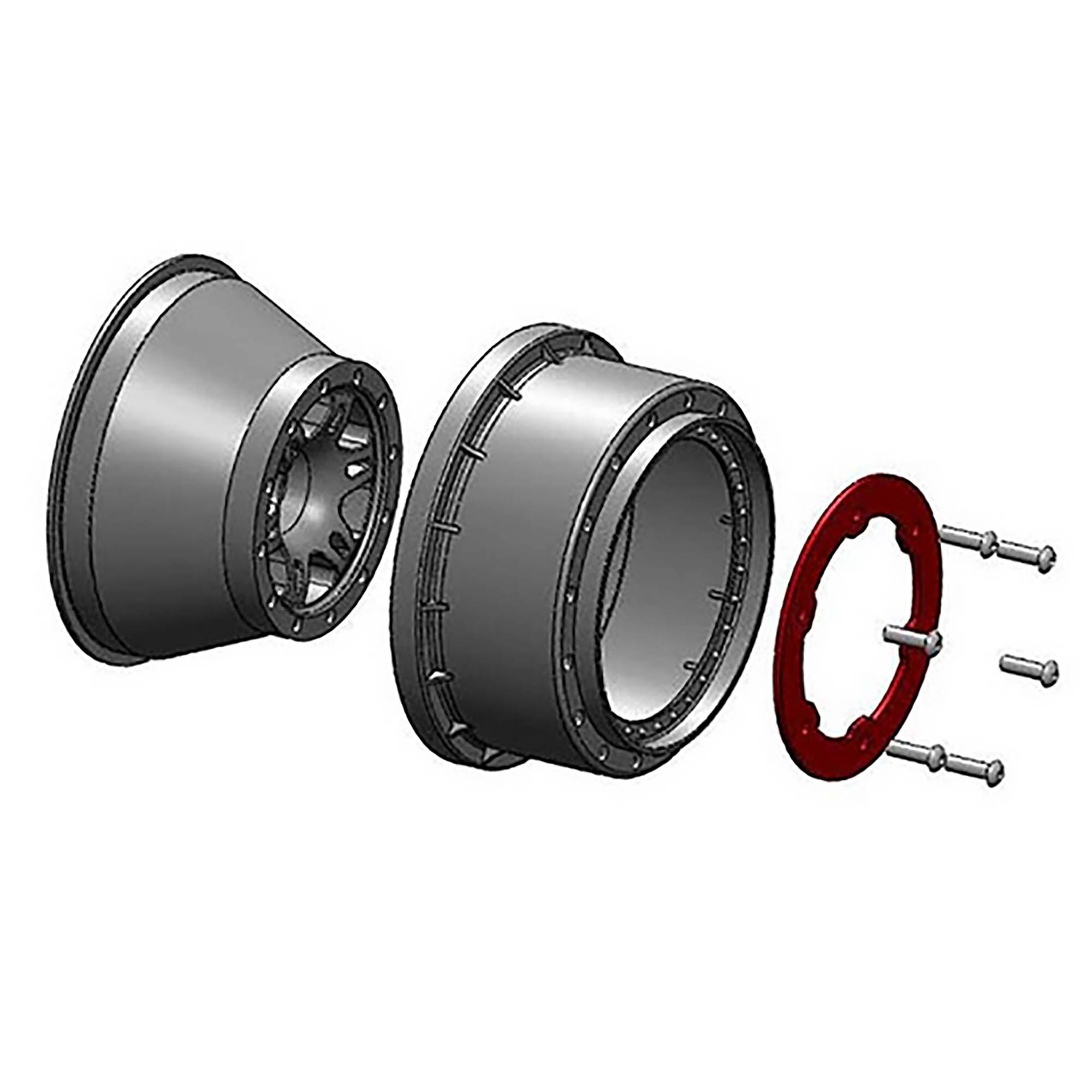 1/10 Split Six Rear 2.2"/3.0" 12mm Short Course Wheels (2) R-4