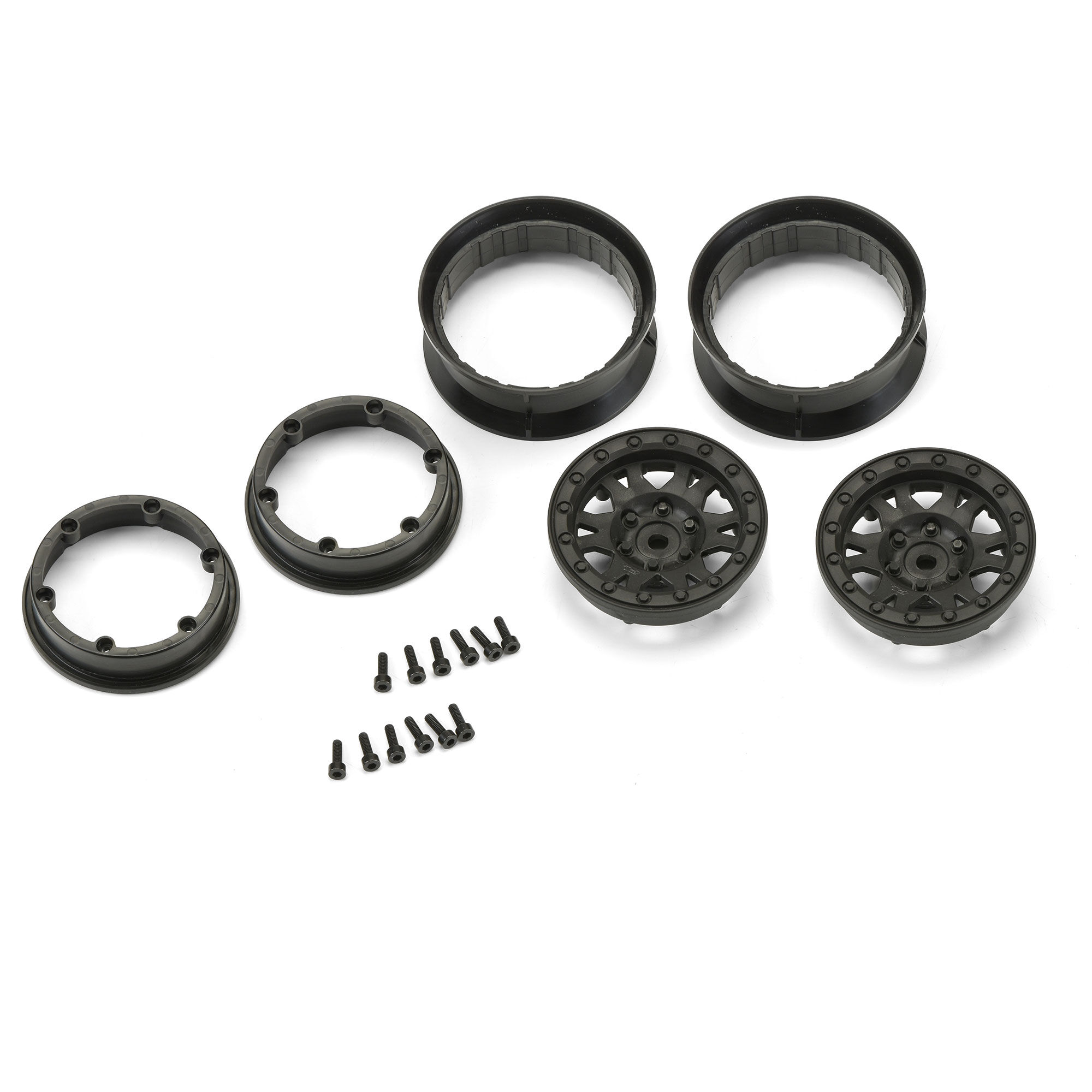 1/10 Impulse Front/Rear 1.9" 12mm Rock Crawler Wheels (2) Bl-3