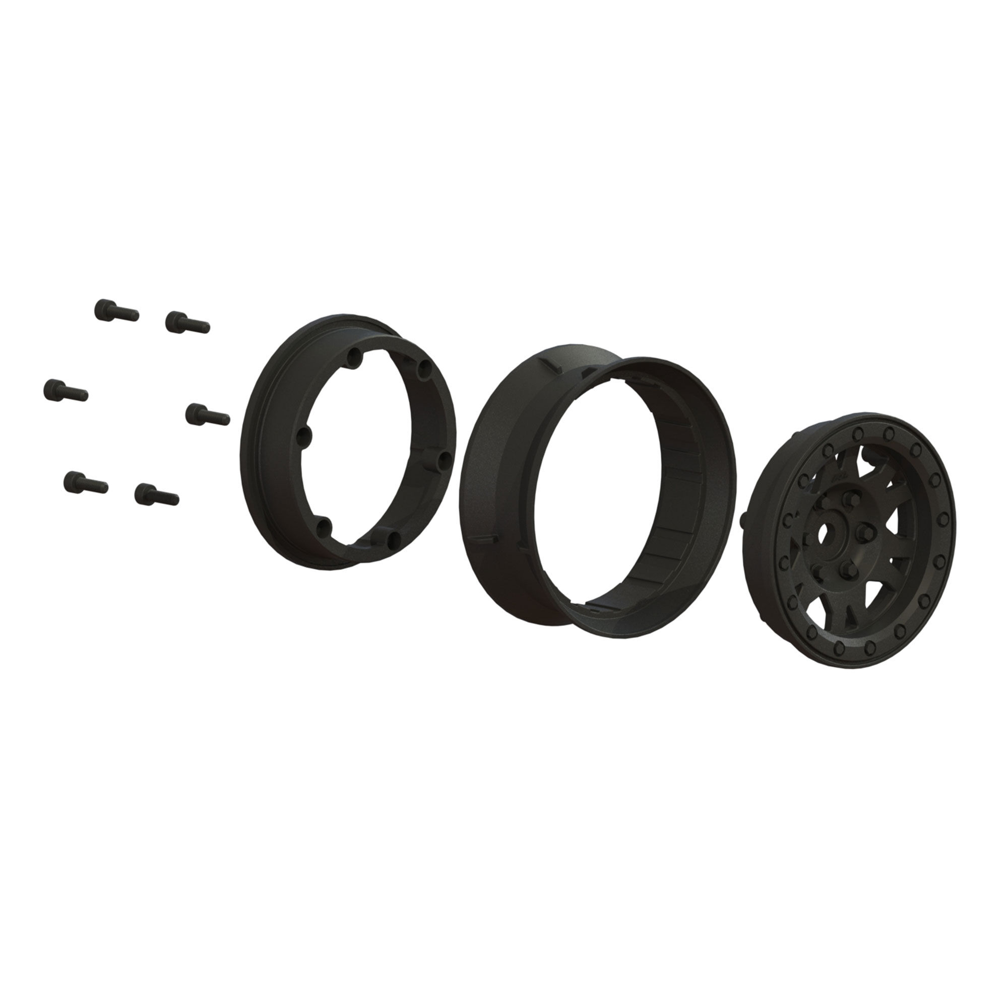 1/10 Impulse Front/Rear 1.9" 12mm Rock Crawler Wheels (2) Bl-4