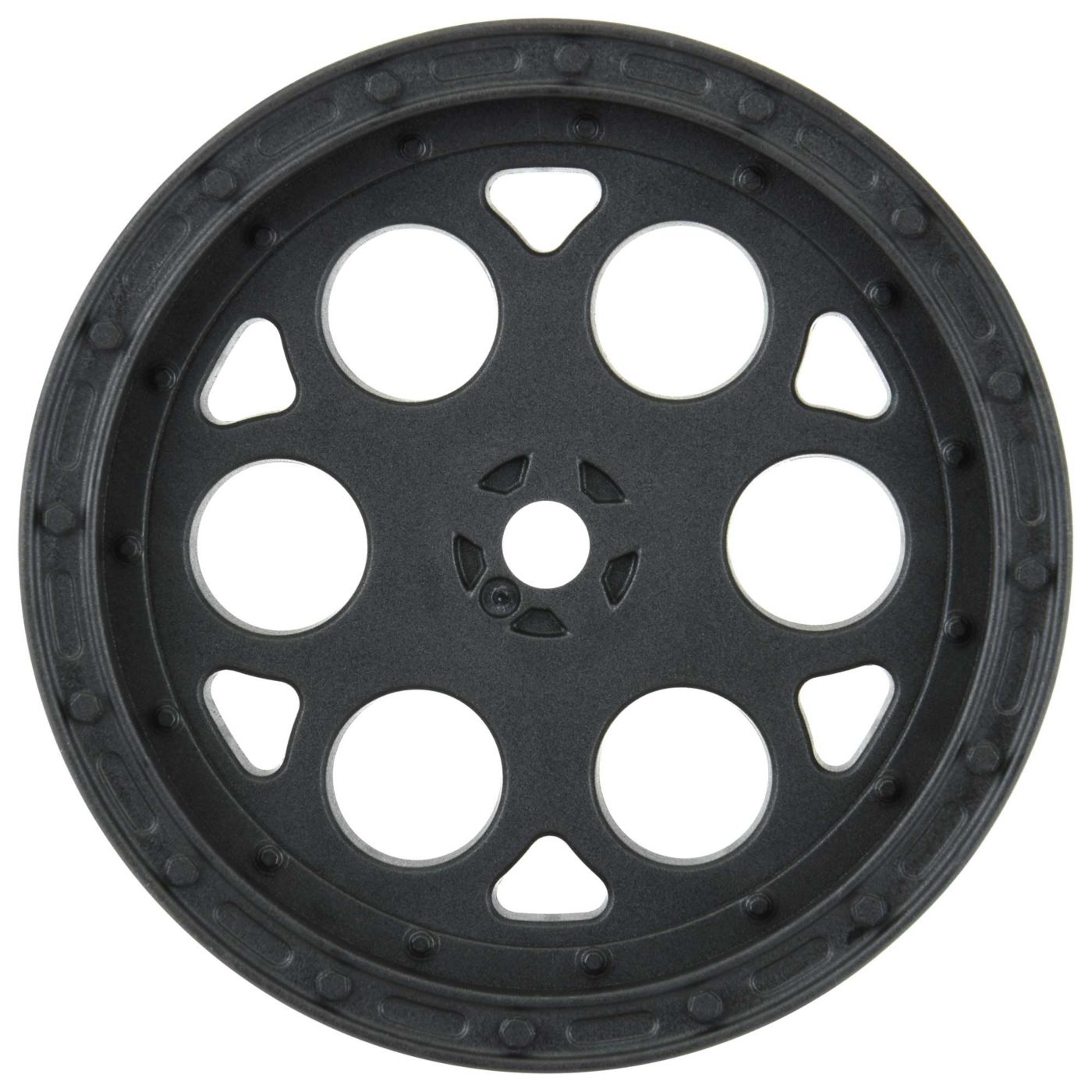 1/10 Showtime Front 2.2" 12mm Sprint Car Wheels (2) Black-2