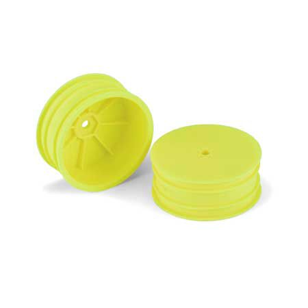 1/10 Velocity 2WD Front 2.2" 12mm Buggy Whls (2) Yellow: TLR-2