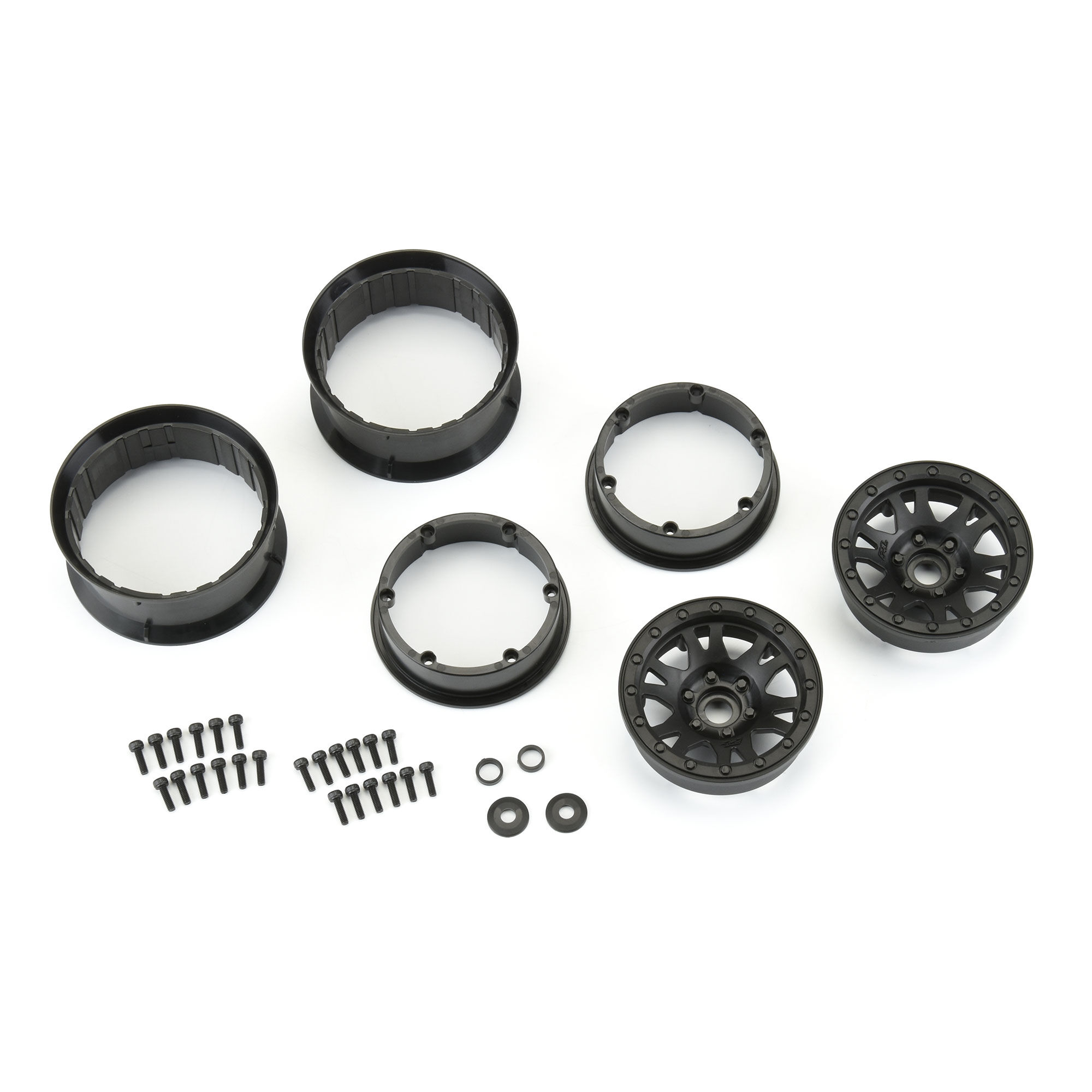 1/10 Impulse F/R 2.2" 12mm Crawler Wheels (2) Black-4