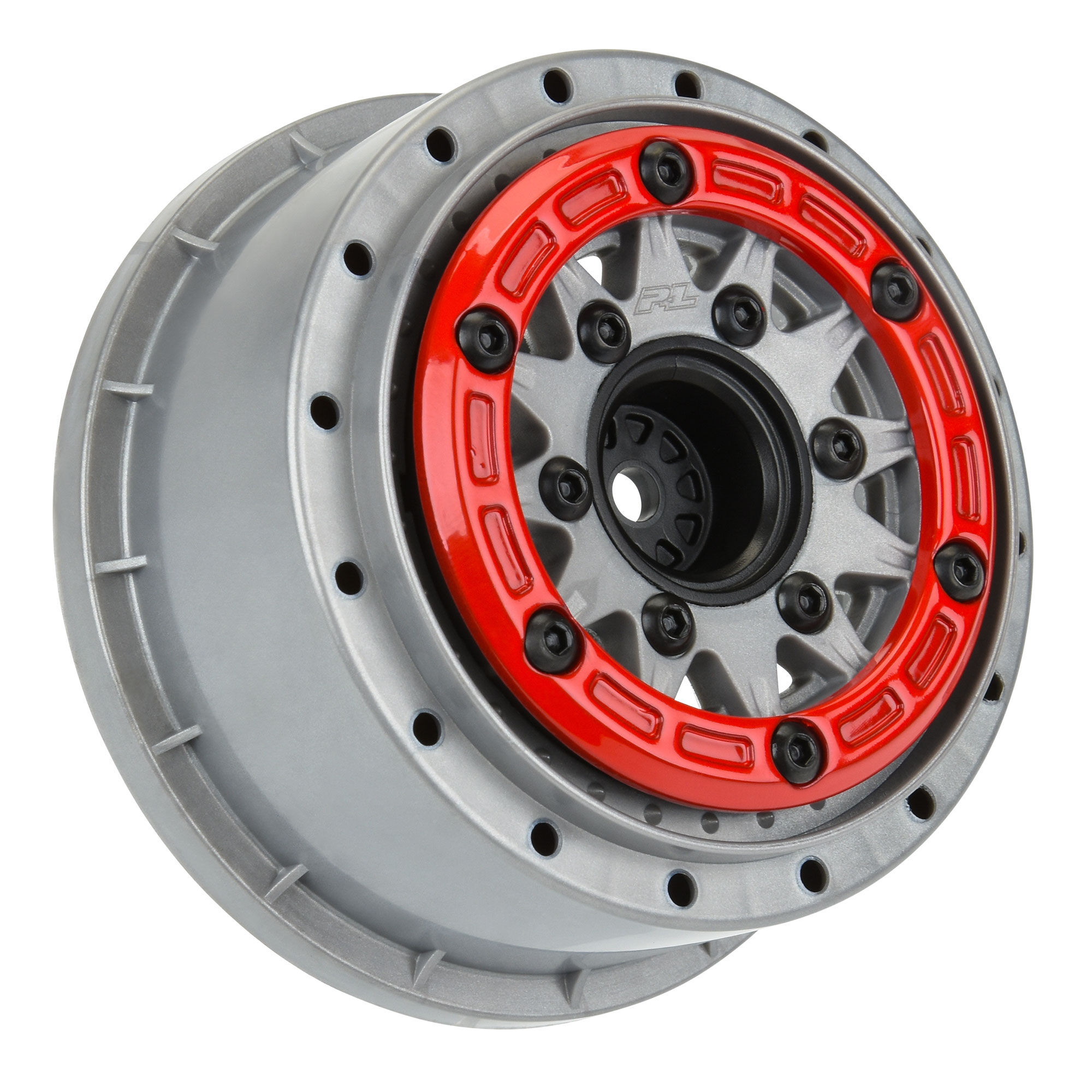 1/10 Raid Bead-Loc F/R 2.2"/3.0" 12 & 14mm SC Wheels (2) Red-2