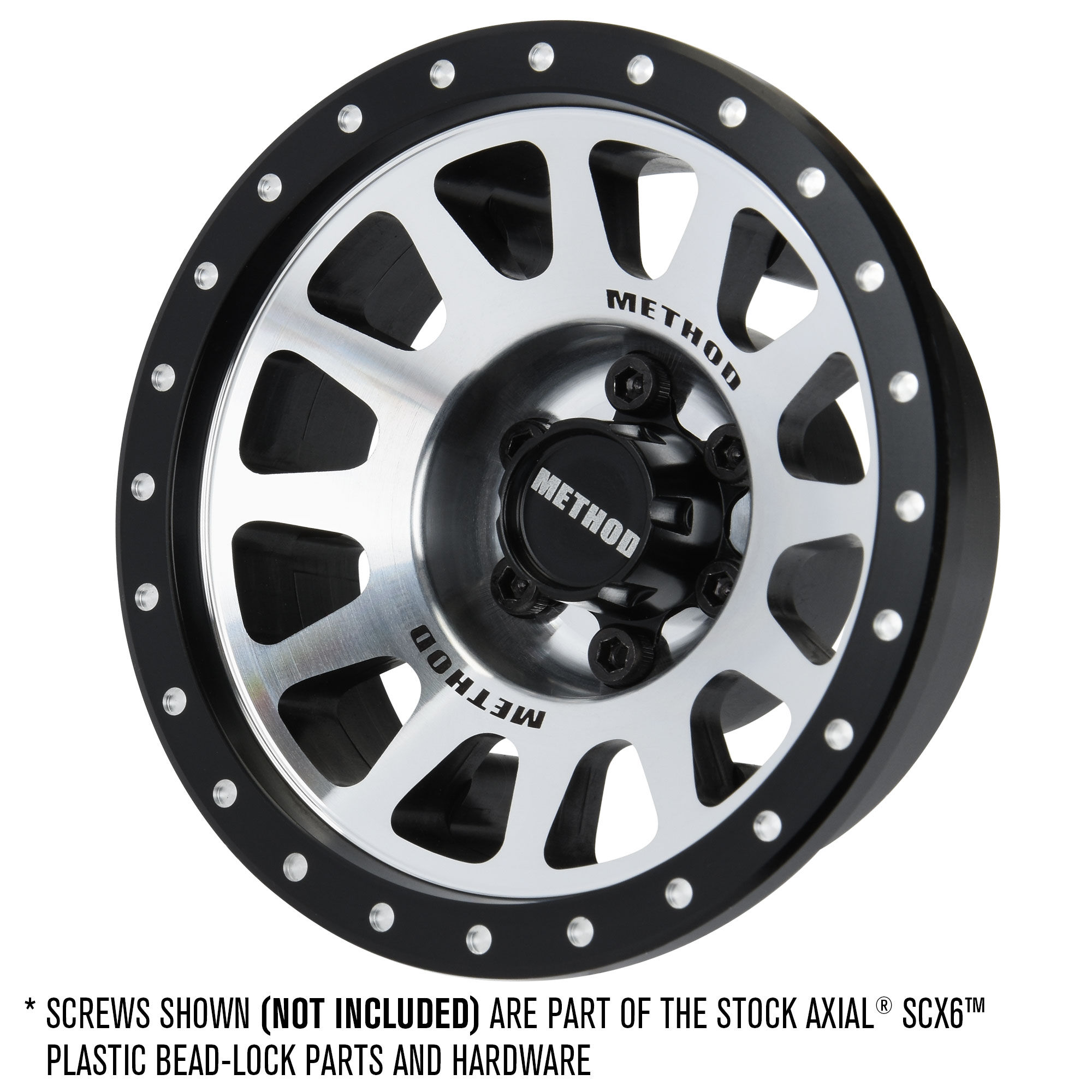 1/6 Method 305 Alum F/R 2.9" +2 Offset SCX6 Wheel Faces (2)-2