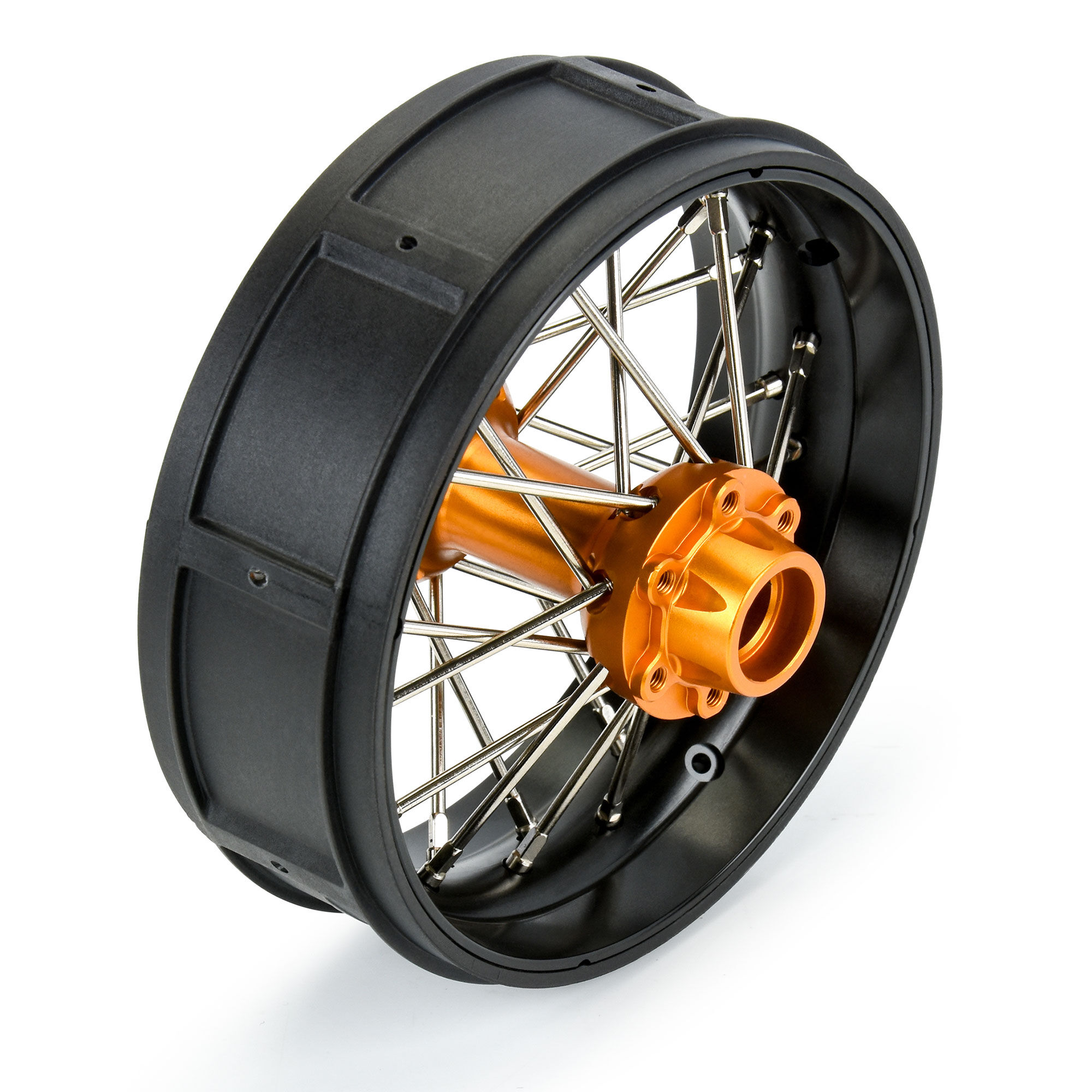 1/4 Pro-Spec Aluminum V2 Bead Rear Wheel Black/Gold (1): Pro-2