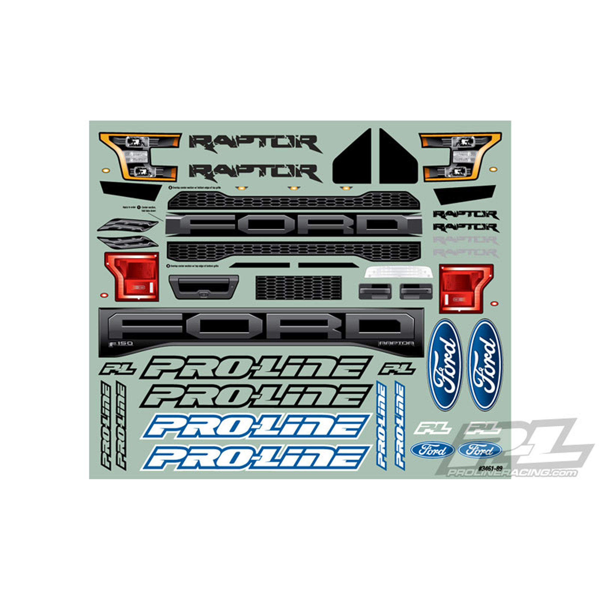 1/10 2017 Ford F-150 Raptor True Scale Clear Body: Short Cou-5