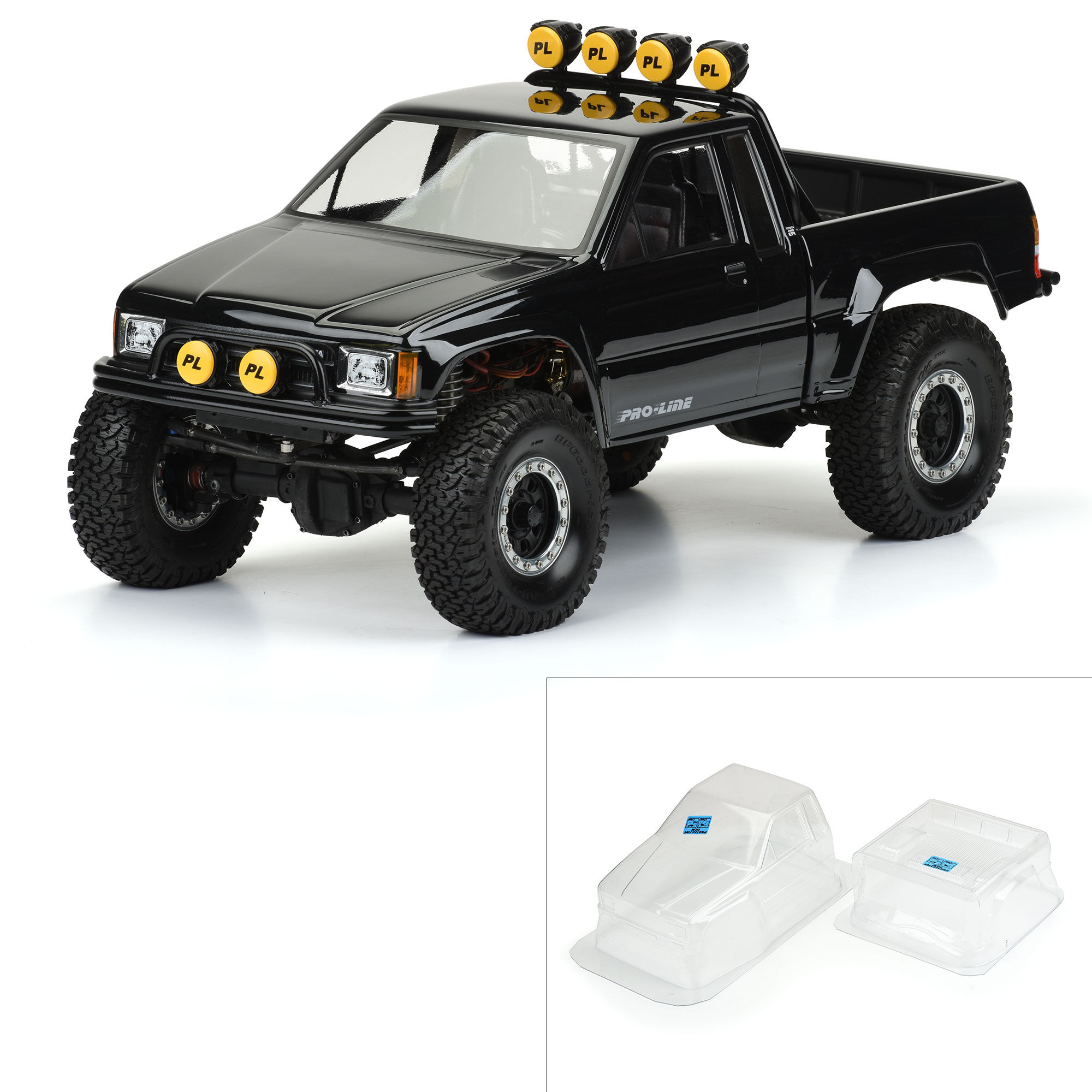 1/10 1985 Toyota HiLux SR5 Clear Body 12.3