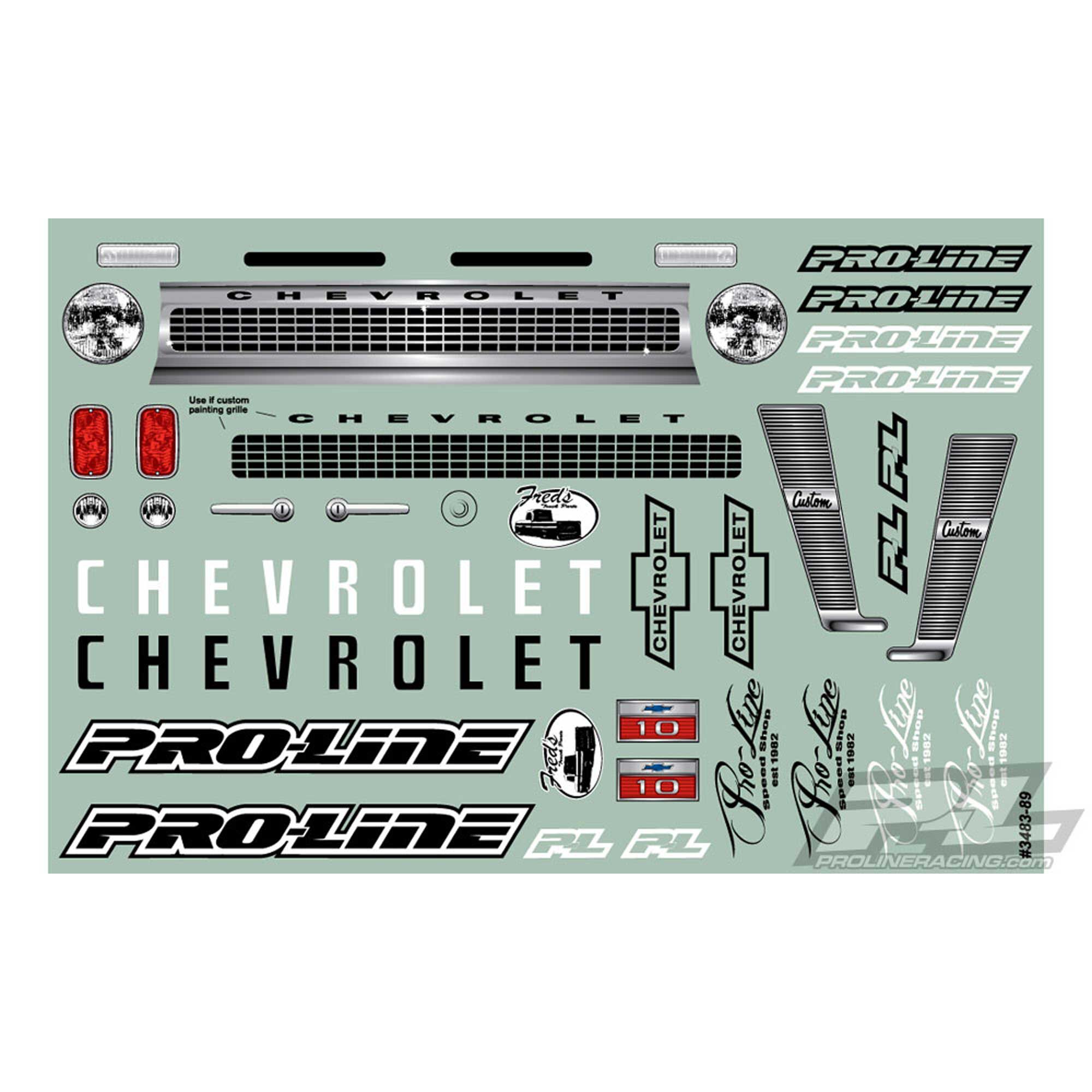 1/10 1966 Chevrolet C-10 Clear Body 12.3" (313mm) Wheelbase-5