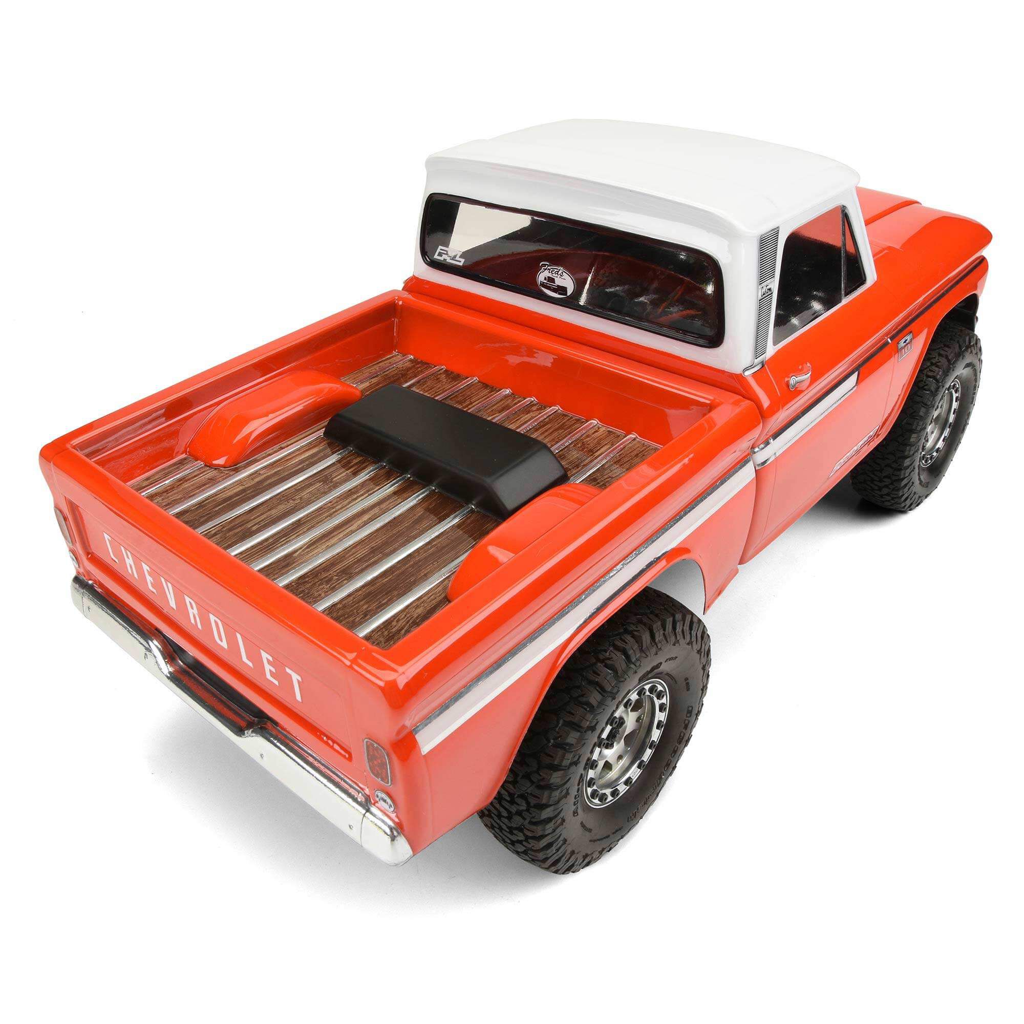 1/10 1966 Chevrolet C-10 Clear Body 12.3" (313mm) Wheelbase-6