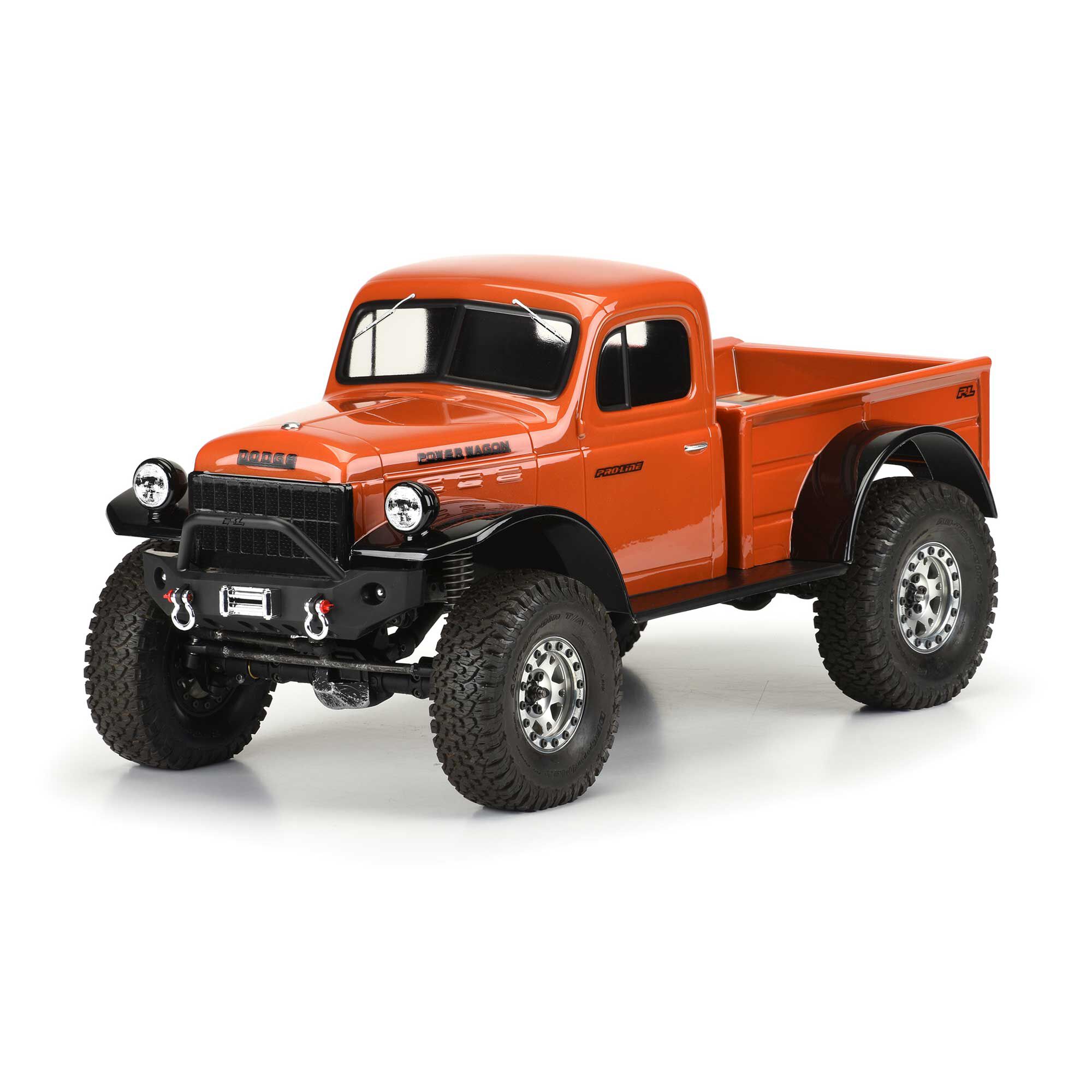 1/10 1946 Dodge Power Wagon Clear Body 12.3" (313mm) WB Craw-4