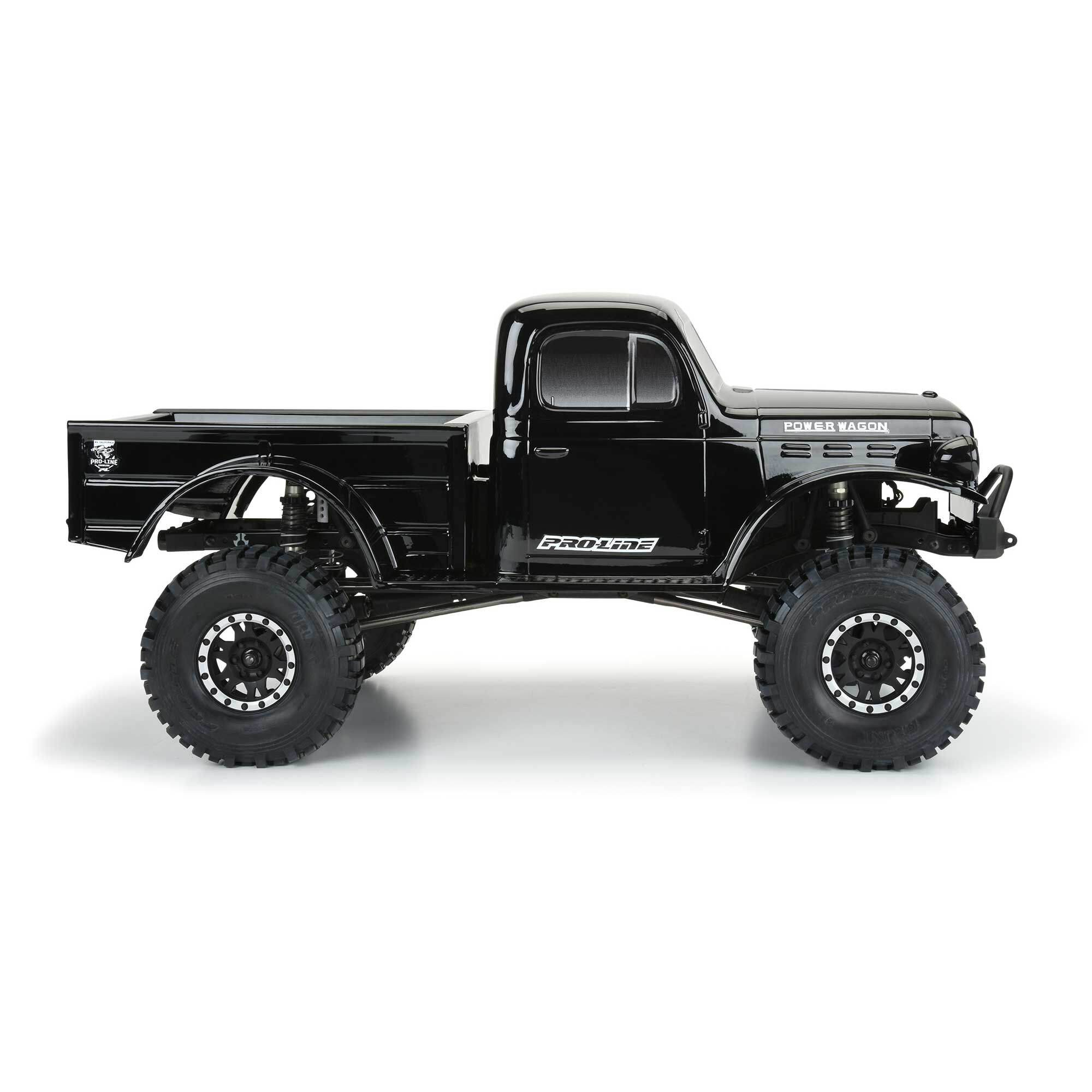 1/10 1946 Dodge Power Wagon Black Body 12.3" (313mm) WB Craw-5