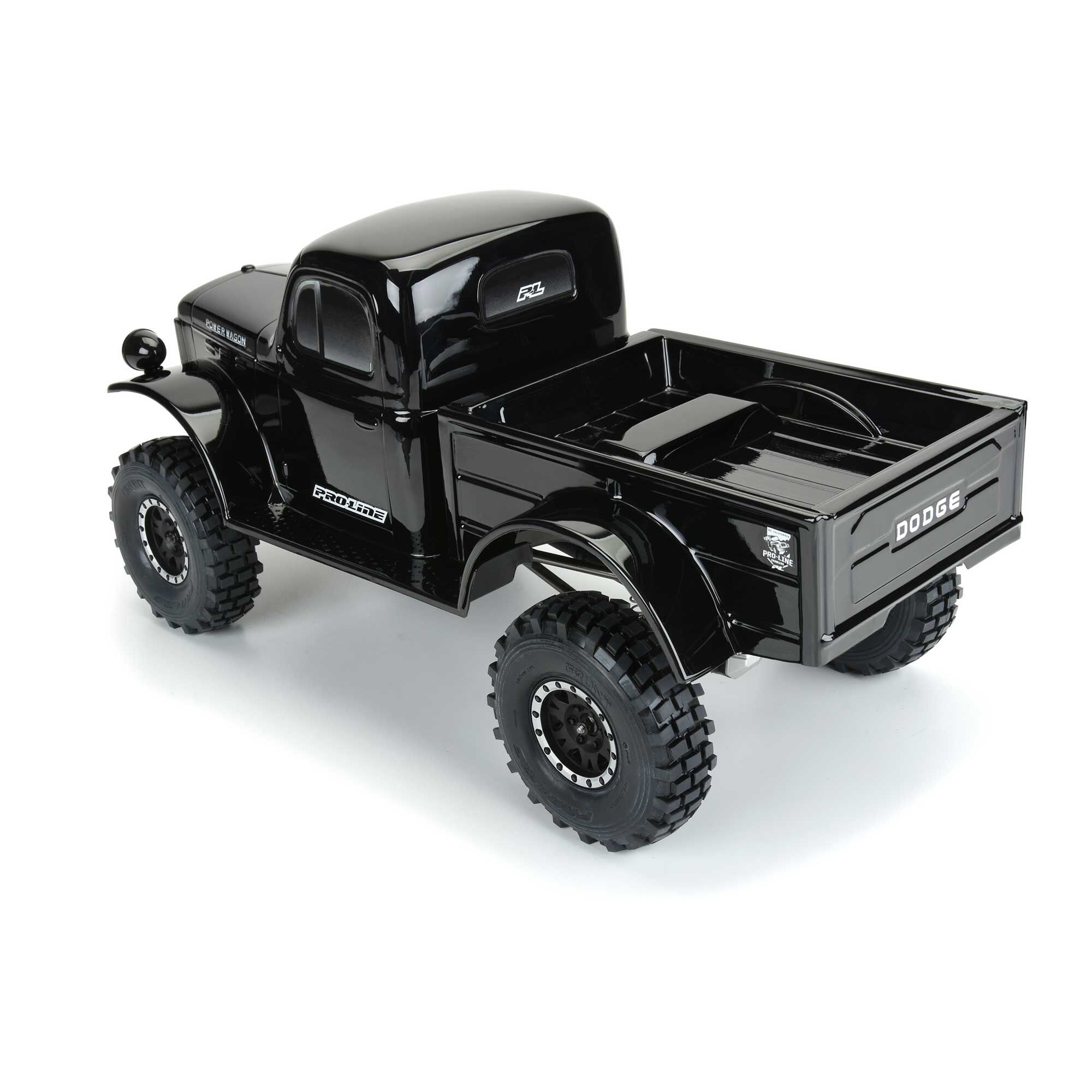 1/10 1946 Dodge Power Wagon Black Body 12.3" (313mm) WB Craw-6