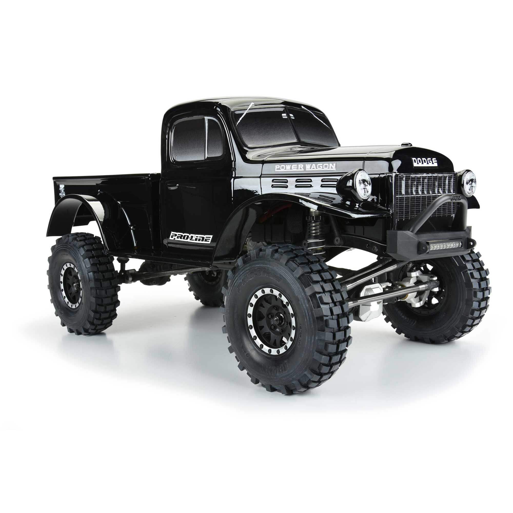 1/10 1946 Dodge Power Wagon Black Body 12.3" (313mm) WB Craw-7