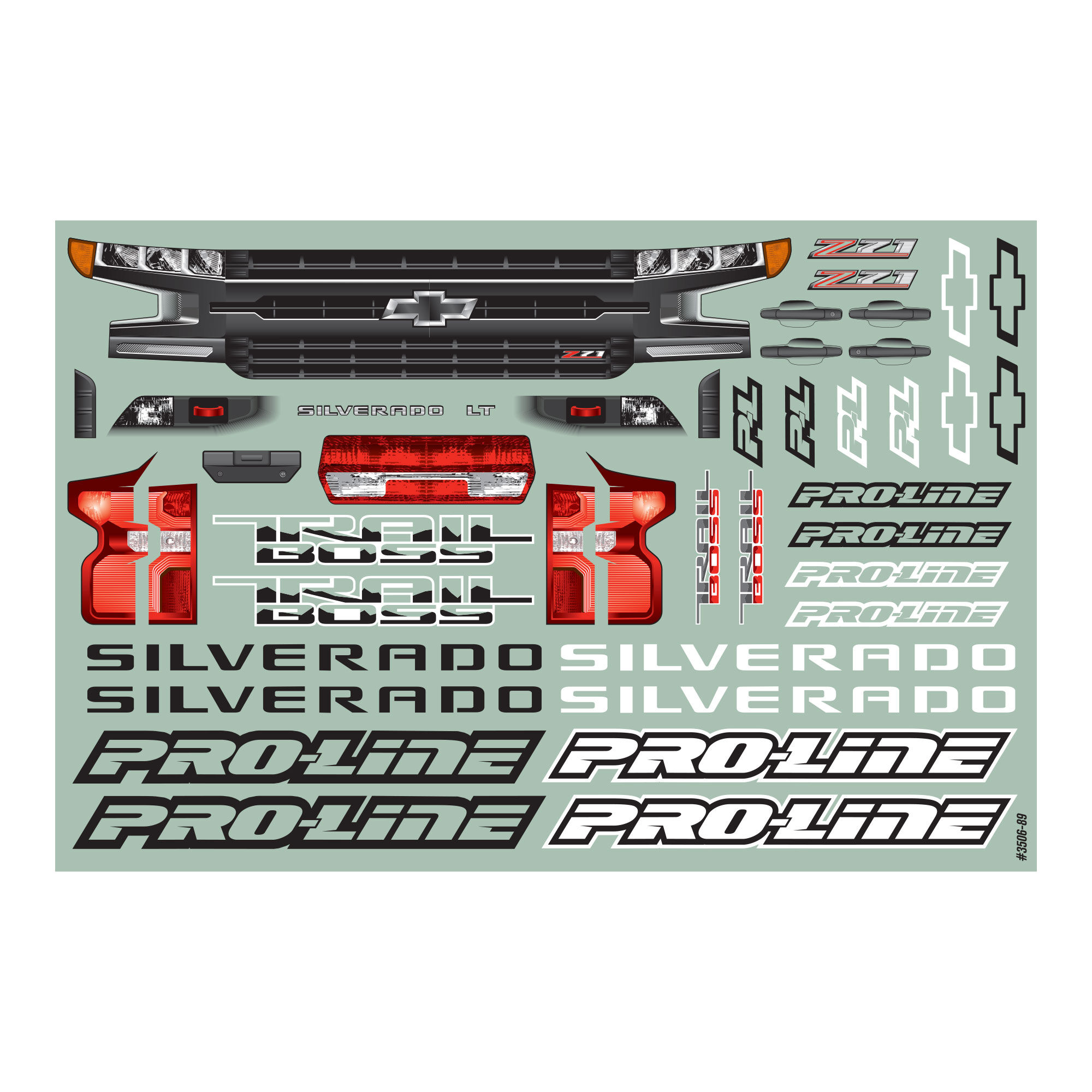 1/10 2019 Chevy Silverado Z71 Trail Boss Clear Body: Stamped-9