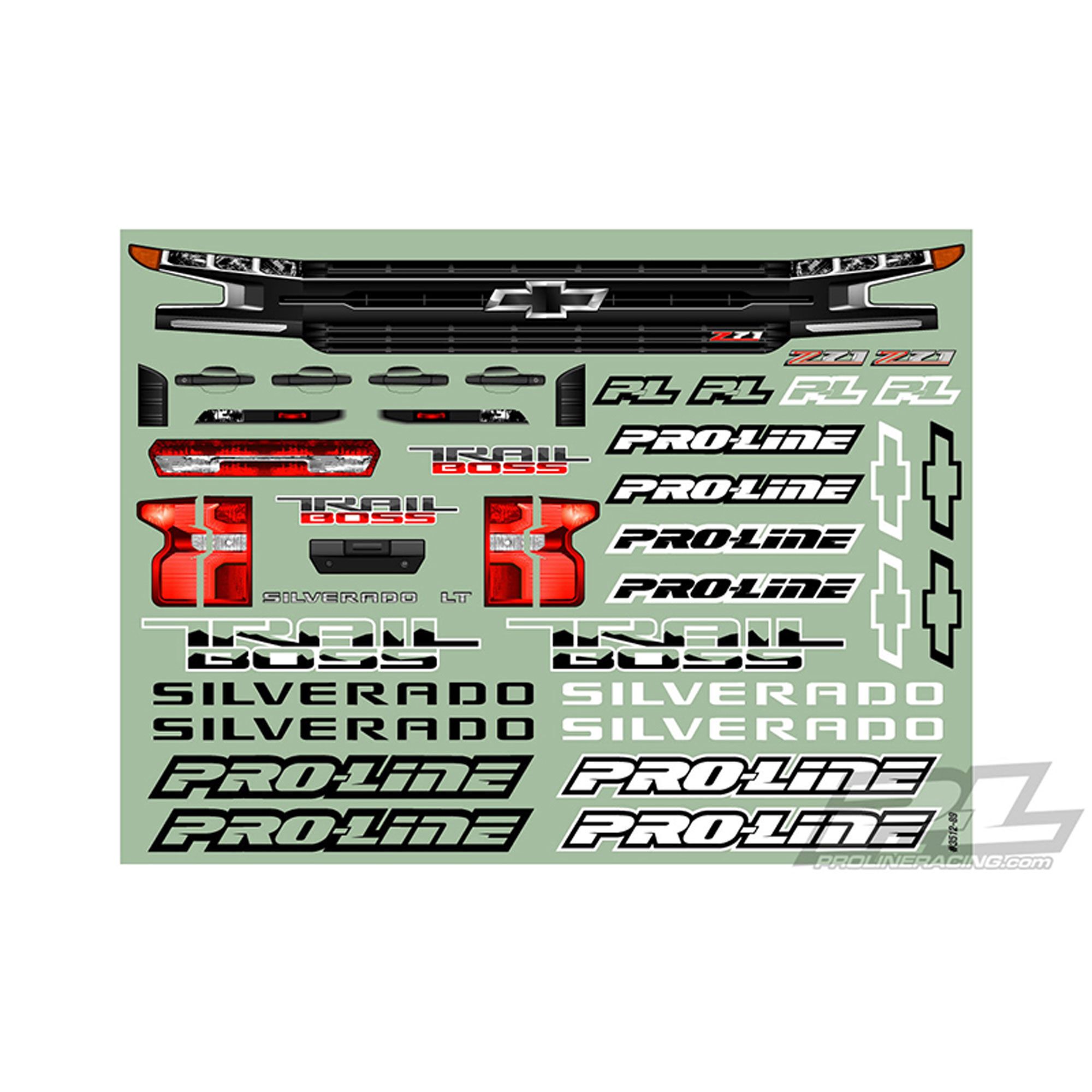 1/10 2019 Chevy Silverado Z71 Trail Boss Clear Body: Short C-5