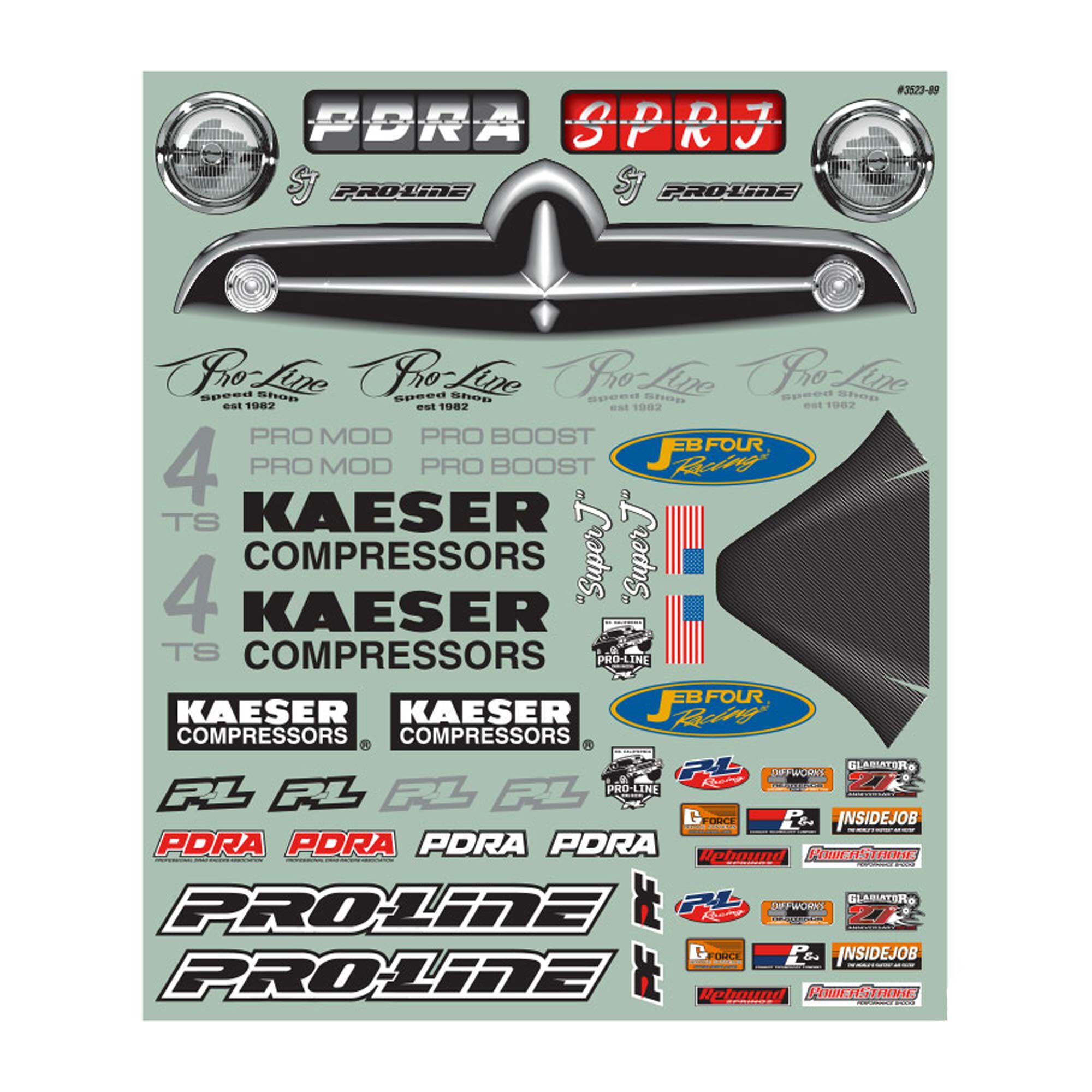 1/10 Super J Pro-Mod Clear Body: Drag Car-7