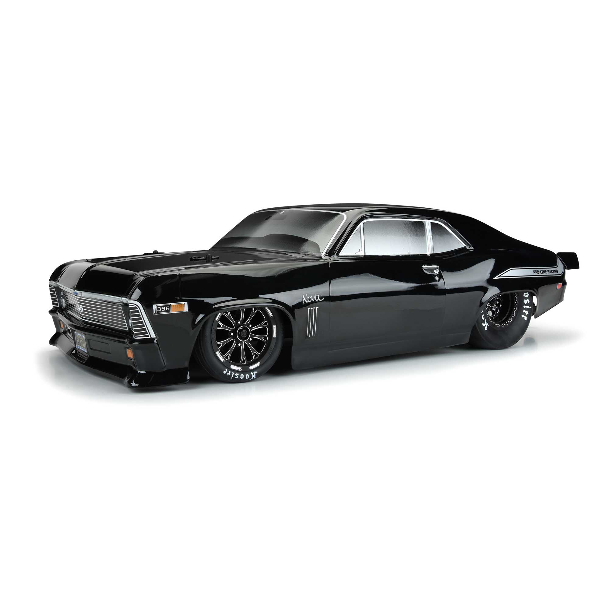 1/10 1969 Chevrolet Nova Tough-Color Black Body: Drag Car-6