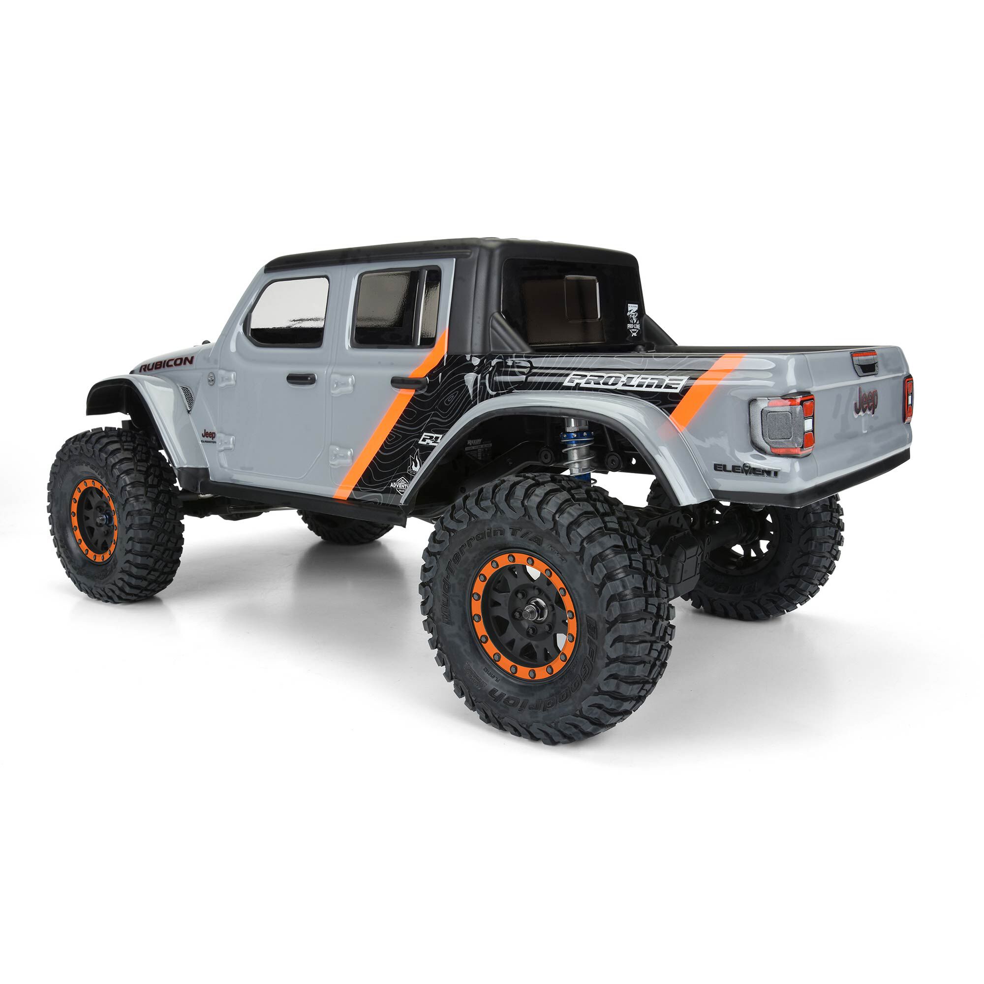 1/10 2020 Jeep Gladiator Clear Body 12.3" (313mm) Wheelbase-5