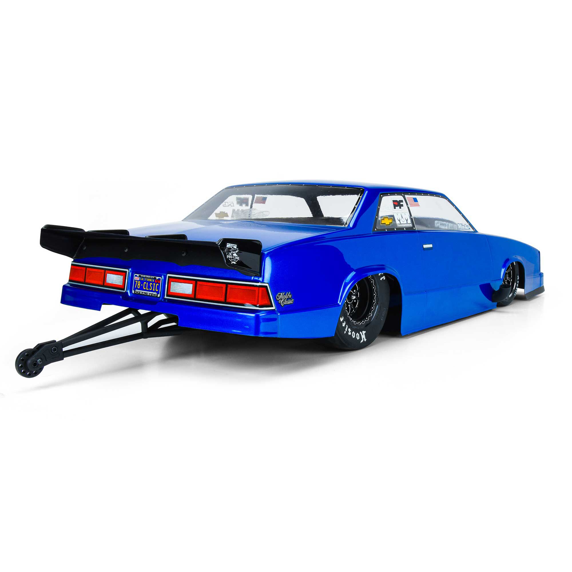1/10 1978 Chevrolet Malibu Clear Body: Drag Car-4