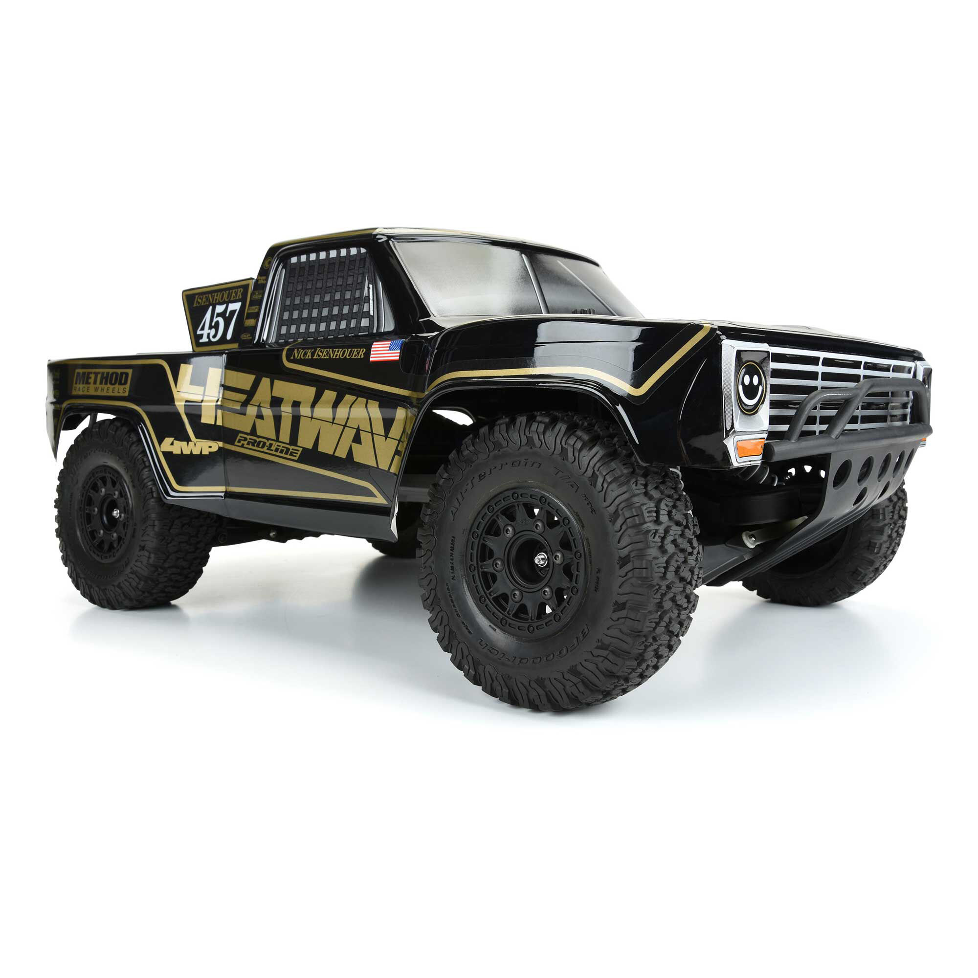 1/10 Pre-Cut 1967 Ford F-100 Heatwave Black Body: Short Cour-7