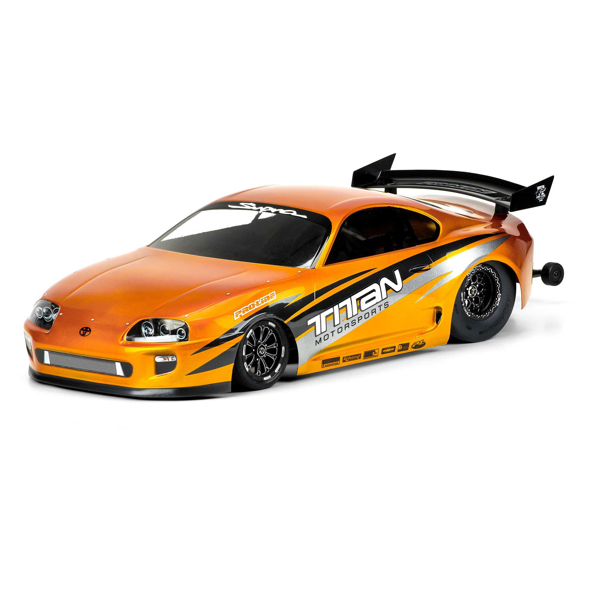 1/10 1995 Toyota Supra Clear Body: Drag Car-2