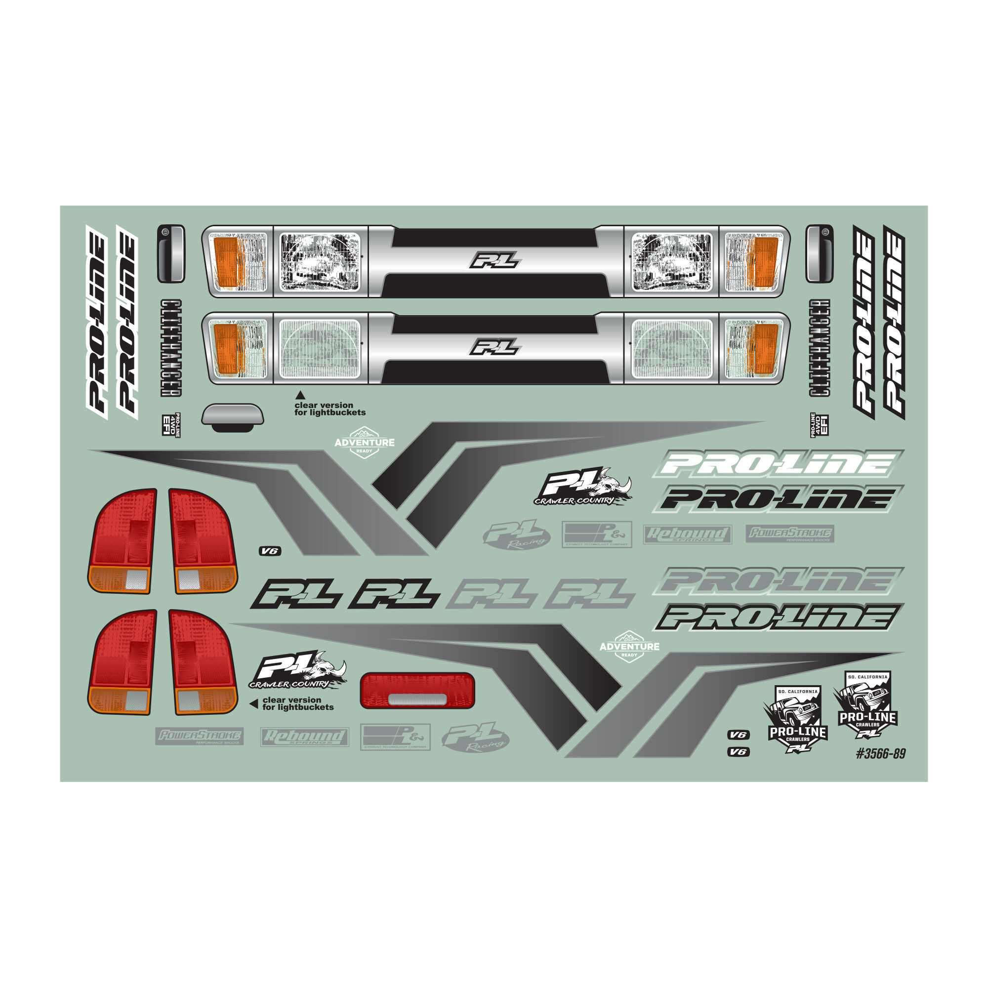 1/10 Cliffhanger High Performance Clear Body 12.3" (313mm) W-8