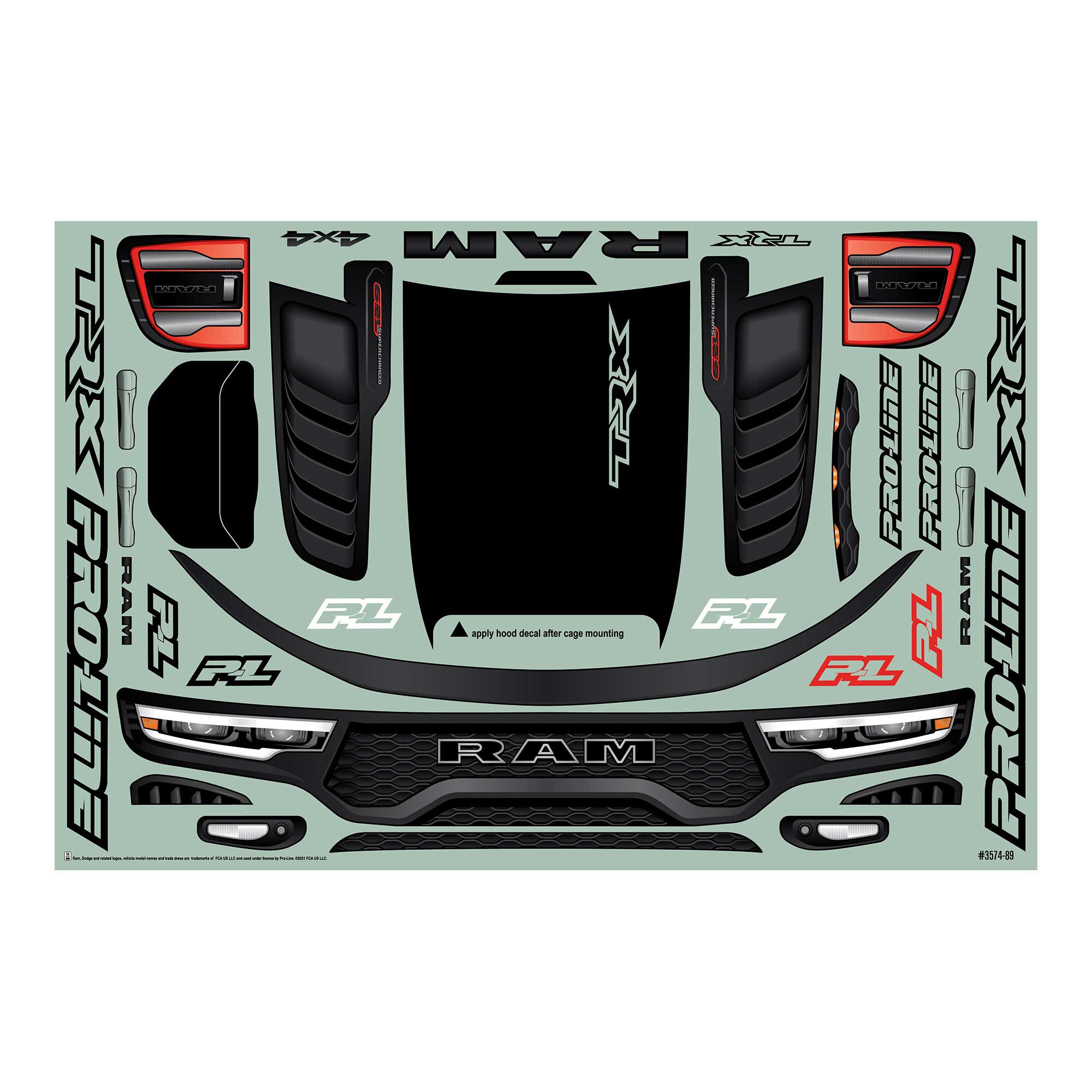 1/5 Pre-Cut 2021 Ram 1500 Clear Body: X-MAXX-8