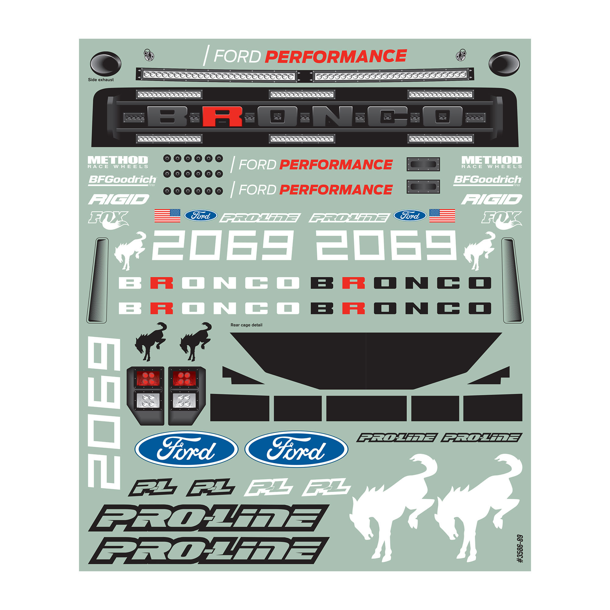 1/10 Ford Bronco R Clear Body: Short Course-9