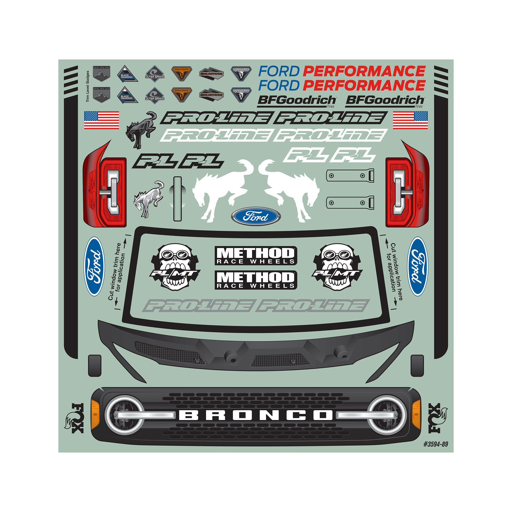 1/8 2021 Ford Bronco Clear Body: MAXX, E-REVO 2.0-8