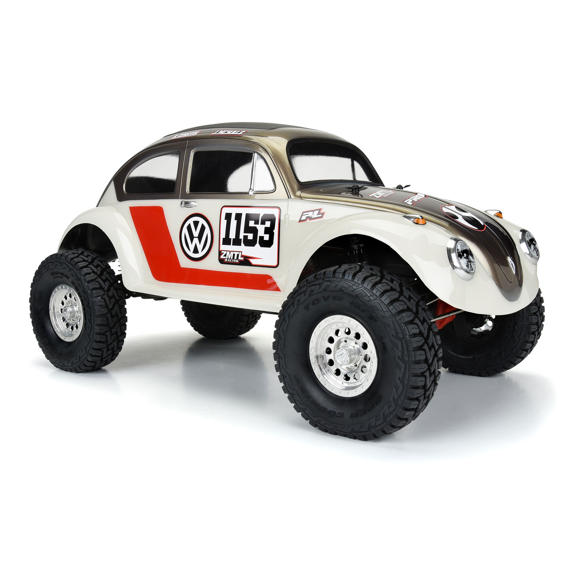 1/10 Volkswagen Beetle Clear Body 12.3" (313mm) Wheelbase Cr-7