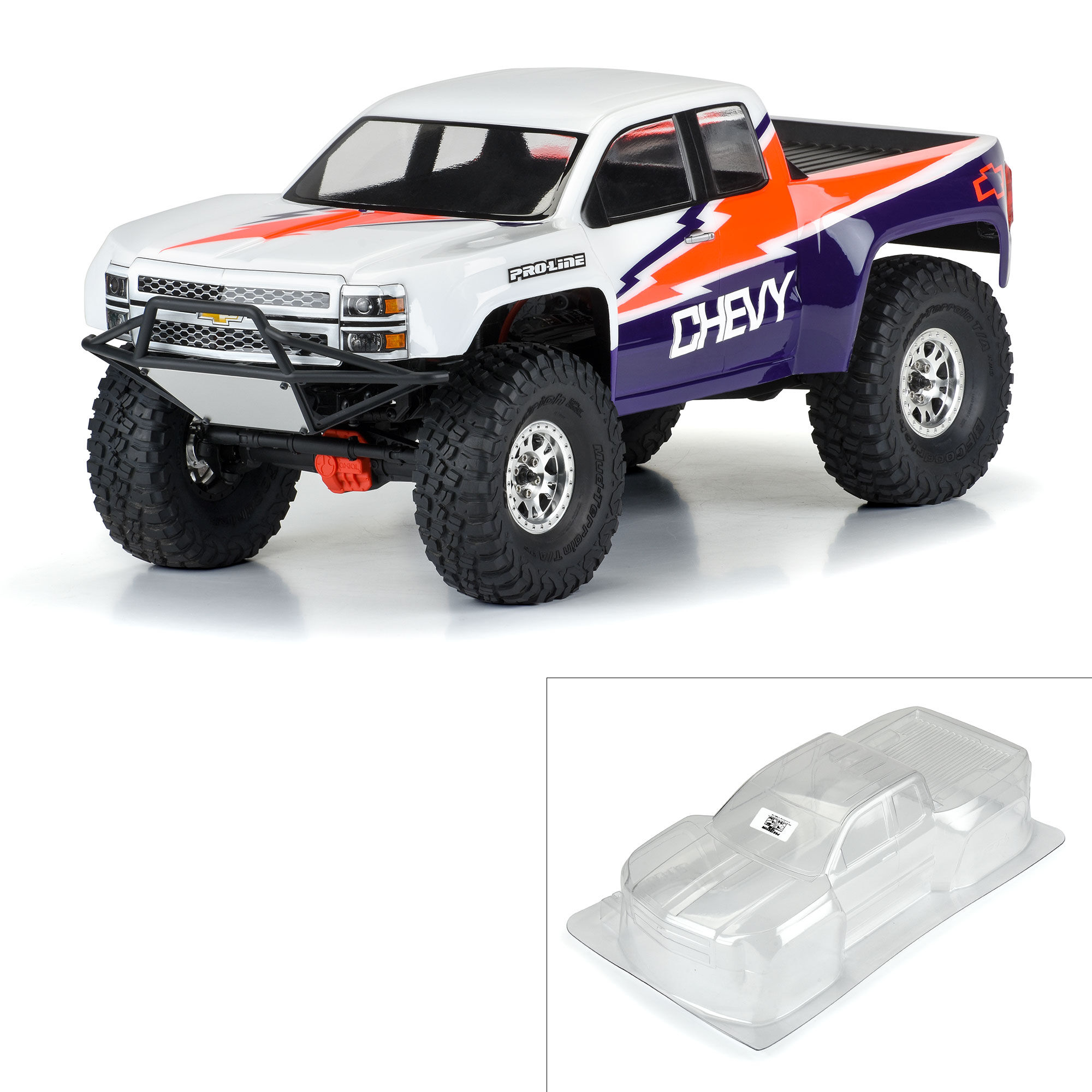 1/10 2015 Chevy Silverado Pre-Runner Clear Body 12.3