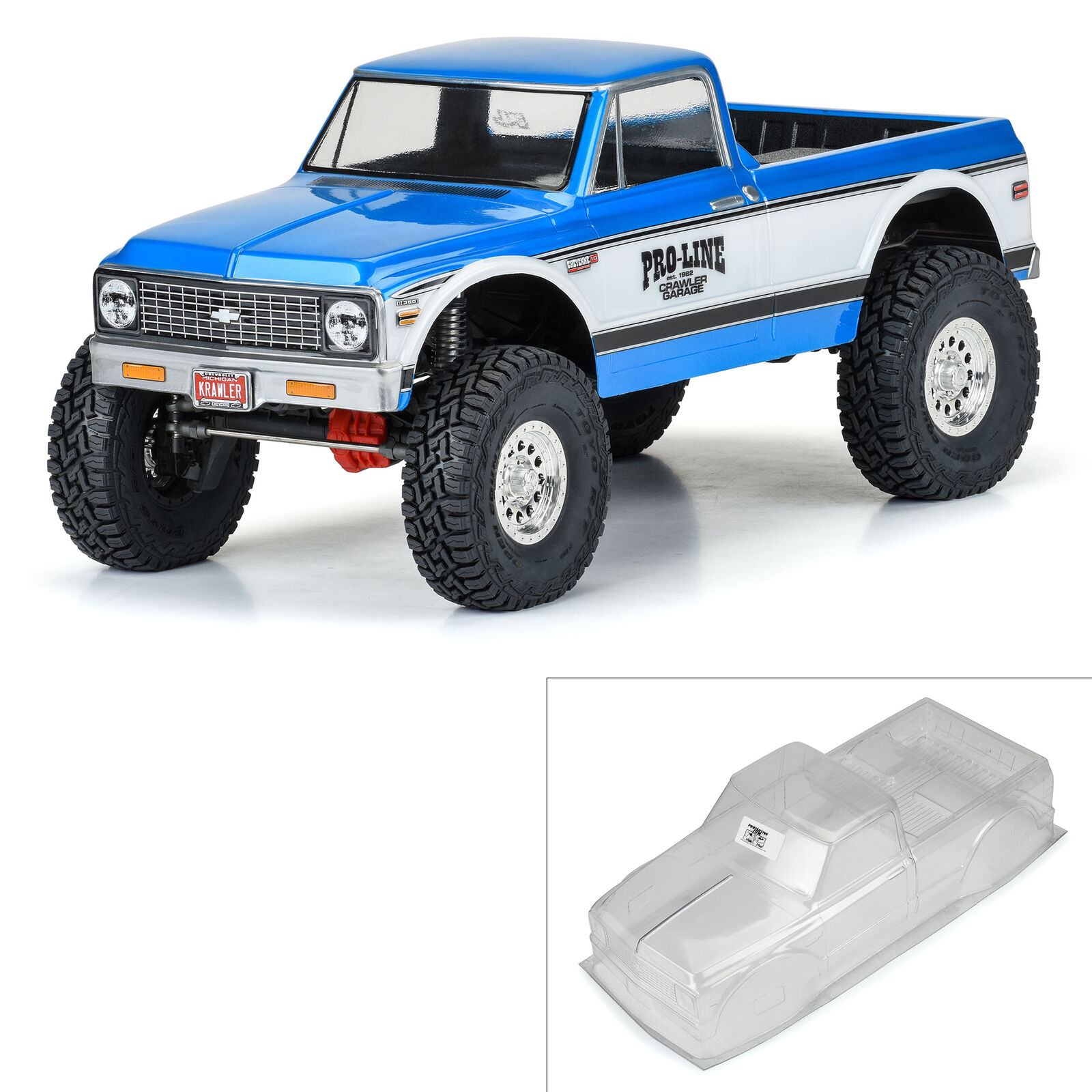 1/10 1972 Chevy K-10 Clear Body 12.3